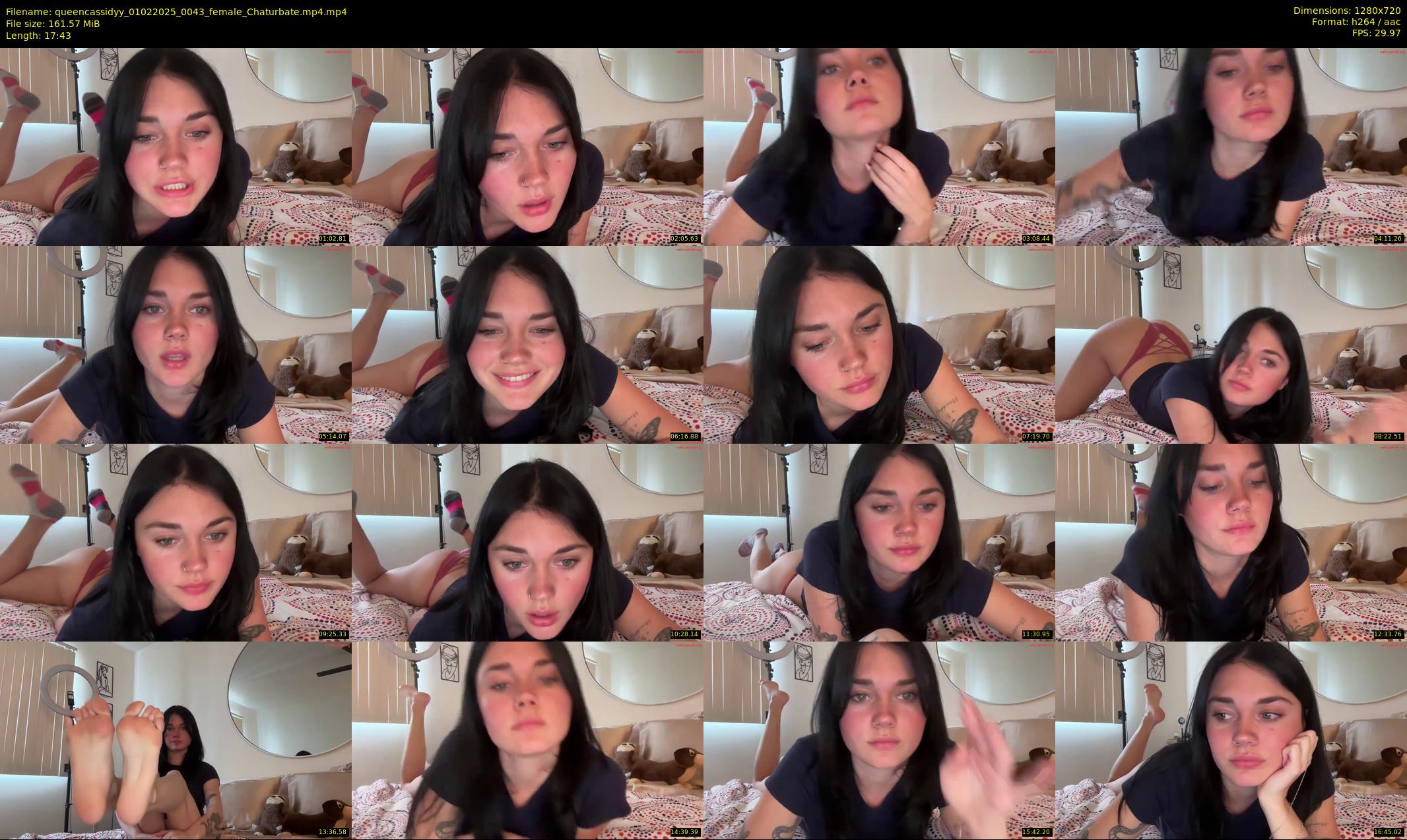 queencassidyy — 18 minute Chaturbate female cam show recording, 720p, Feb 1, 2025