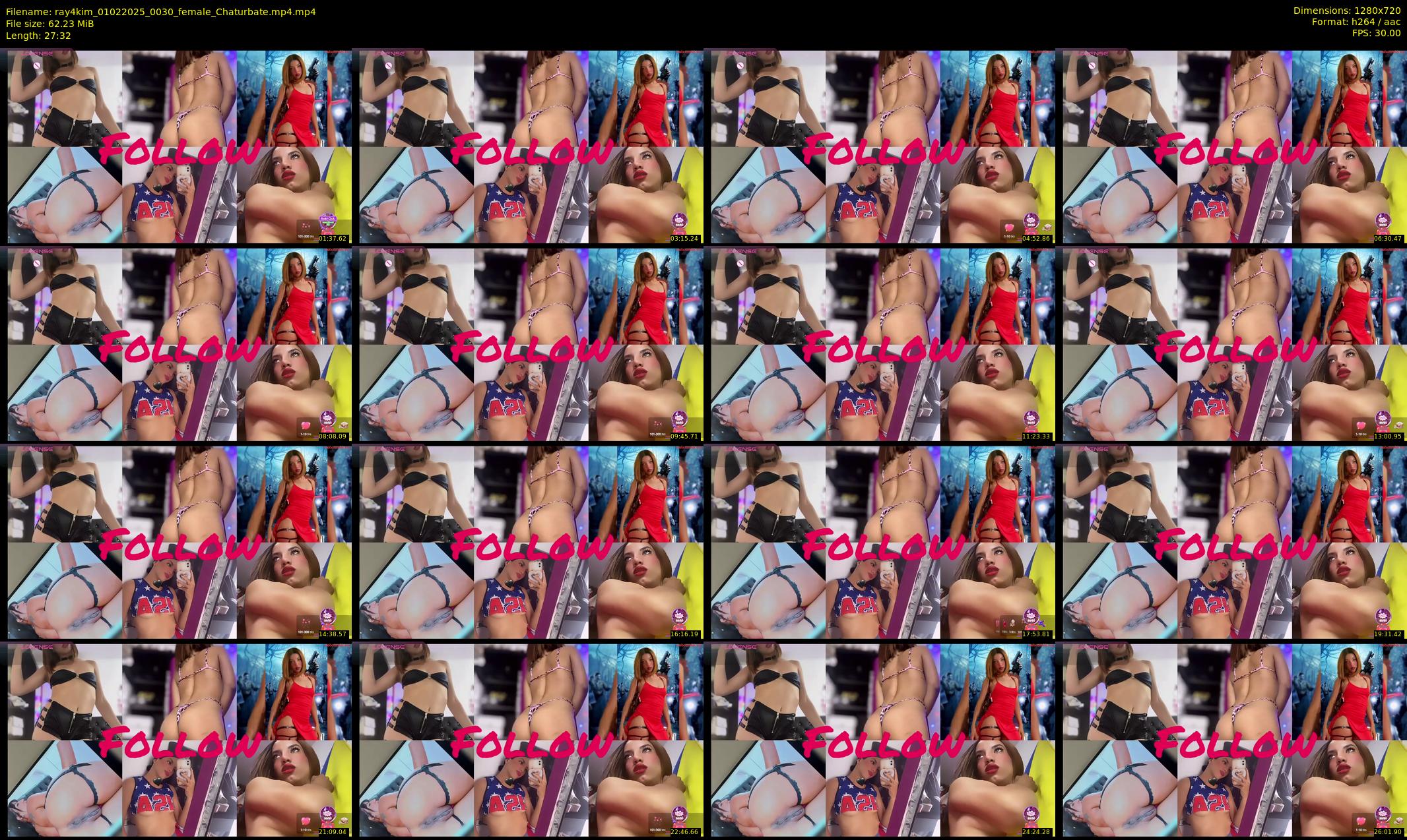 ray4kim — 28 minute Chaturbate couple cam show recording, 720p, Feb 1, 2025