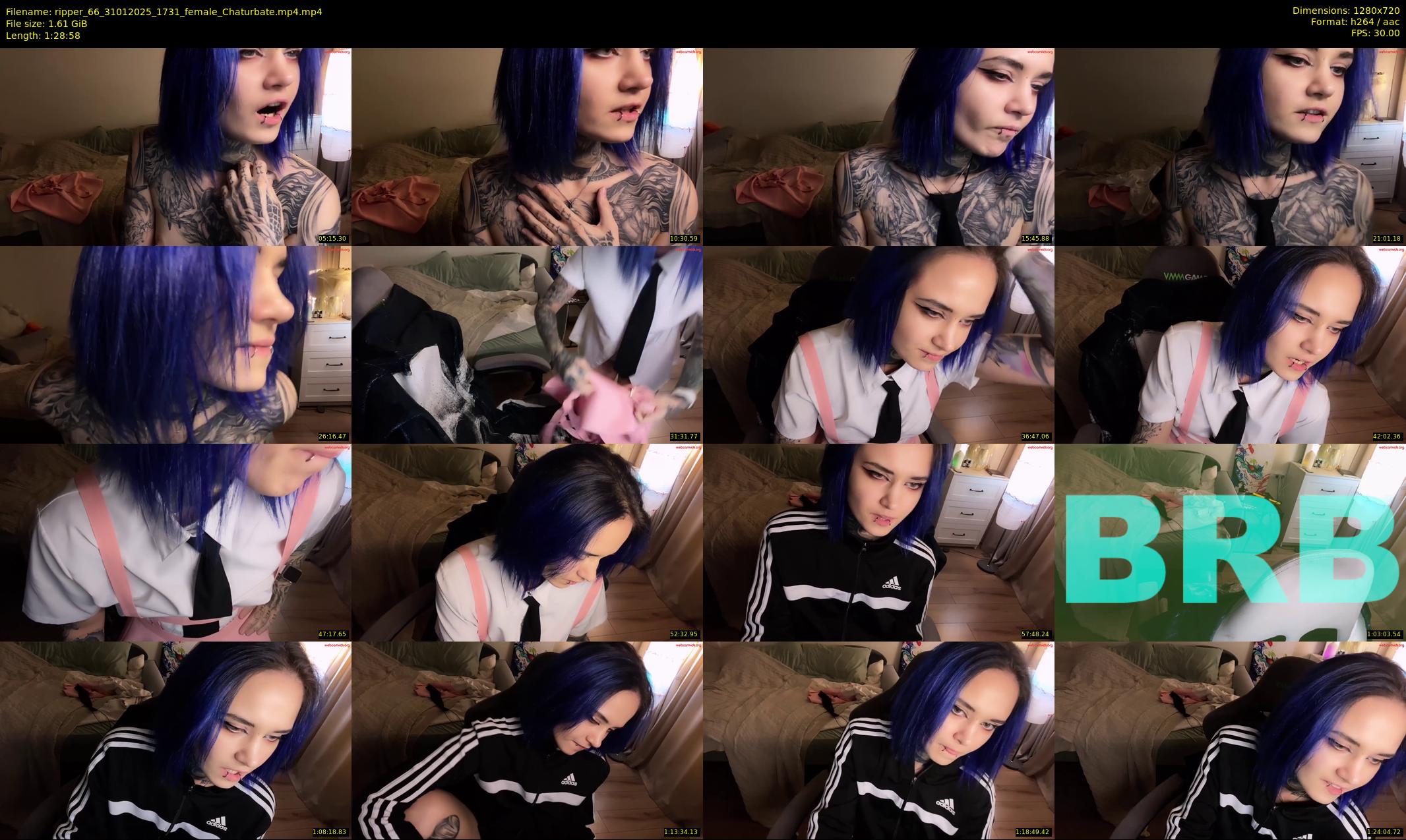 ripper_66 — 89 minute Chaturbate female cam show recording, 720p, Jan 31, 2025