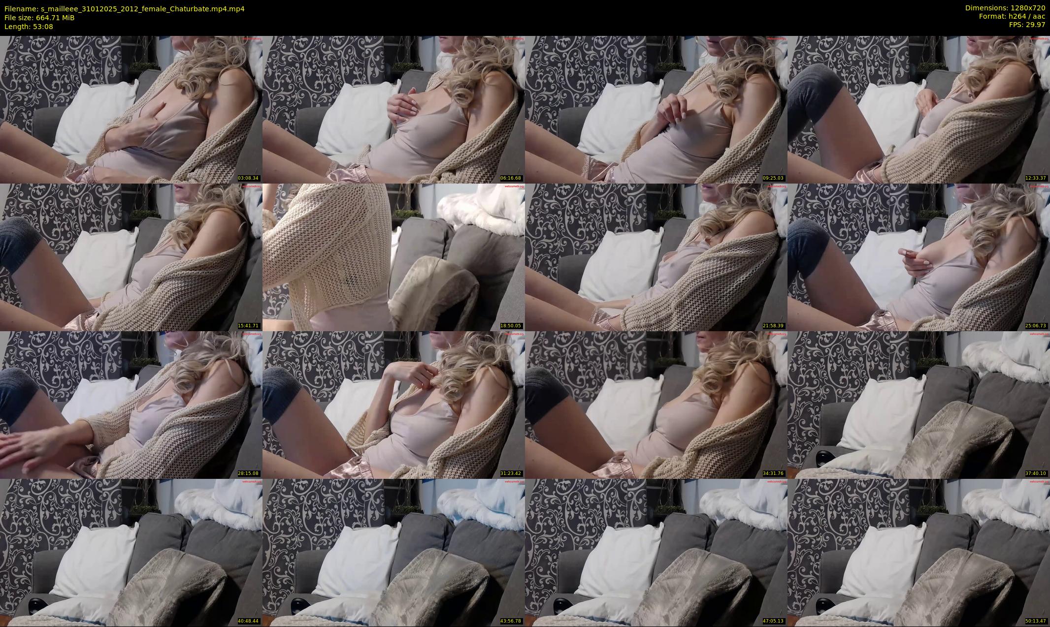 s_mailleee — 54 minute Chaturbate female cam show recording, 720p, Jan 31, 2025
