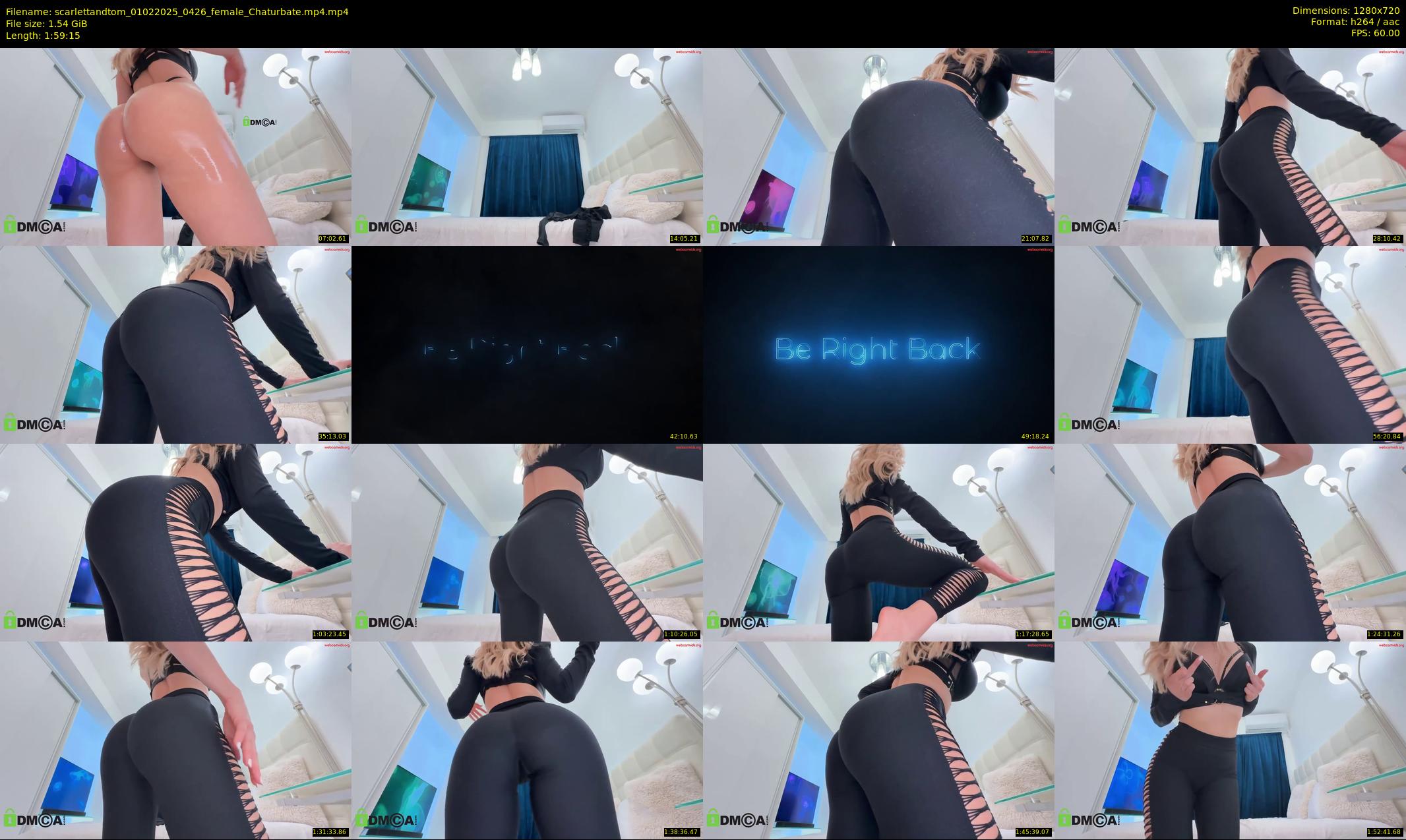 scarlettandtom — 120 minute Chaturbate couple cam show recording, 720p, Feb 1, 2025