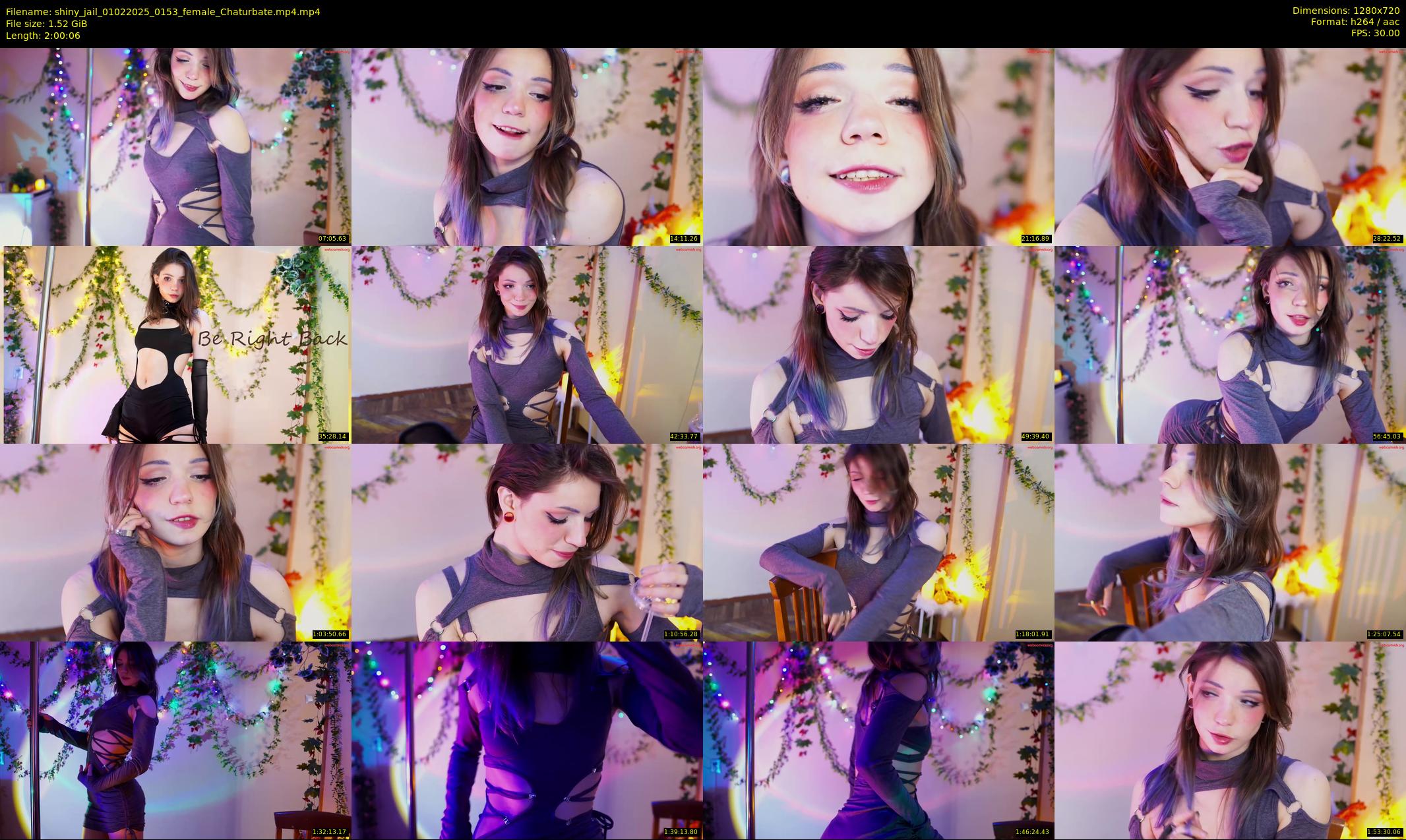 shiny_jail — 121 minute Chaturbate female cam show recording, 720p, Feb 1, 2025