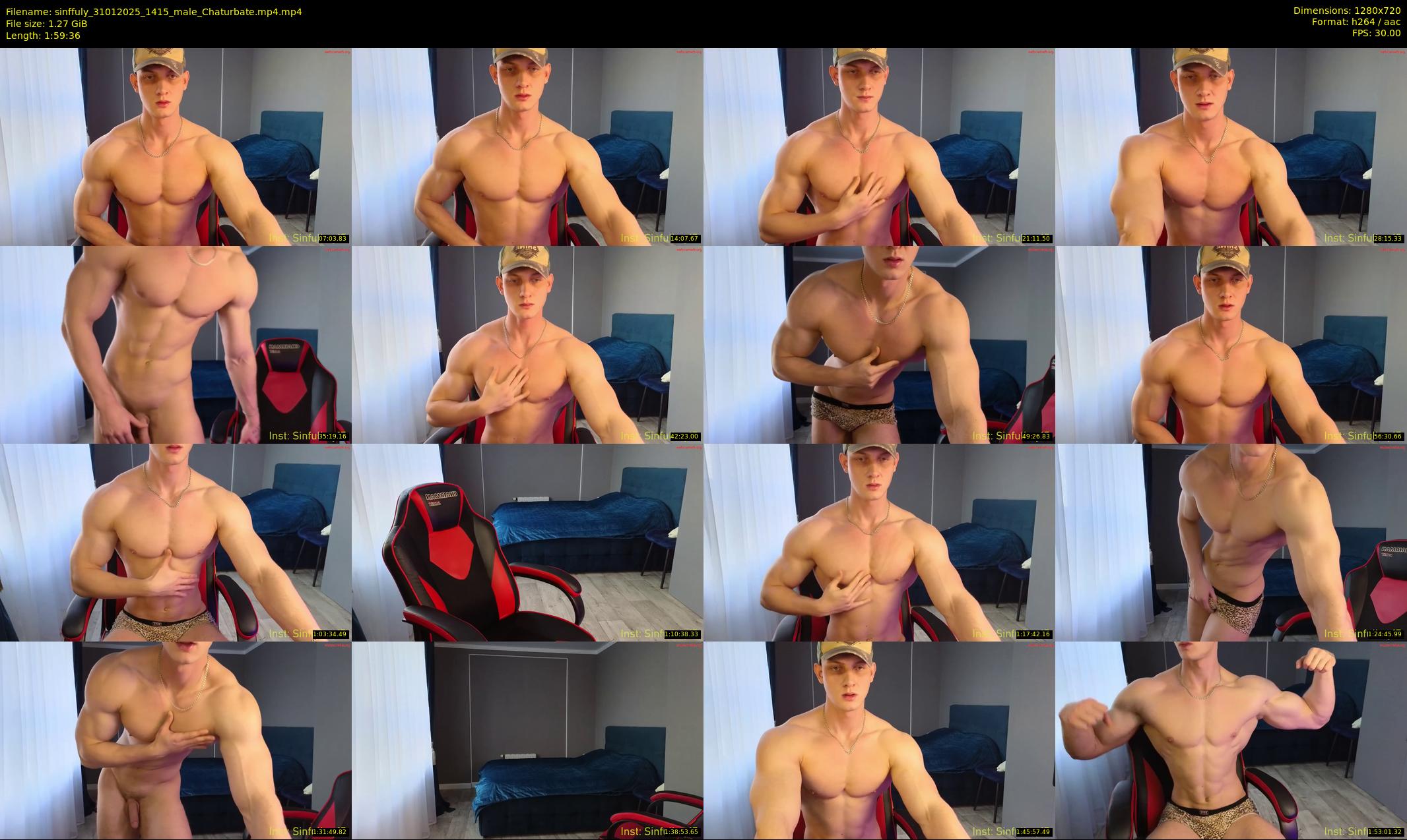 sinffuly — 120 minute Chaturbate male cam show recording, 720p, Jan 31, 2025