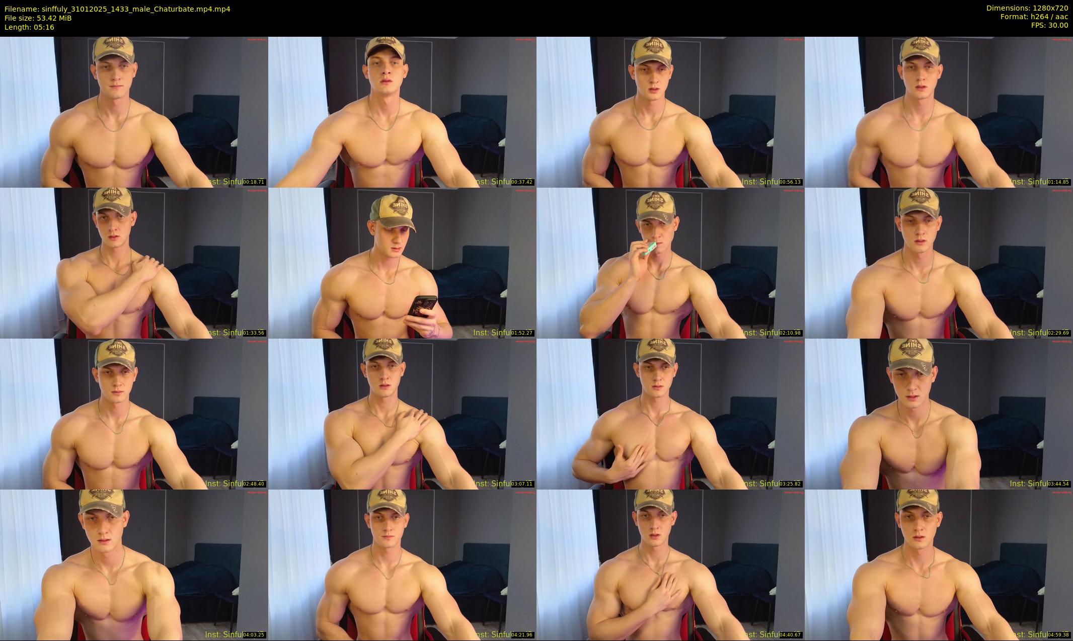 sinffuly — 6 minute Chaturbate male cam show recording, 720p, Jan 31, 2025