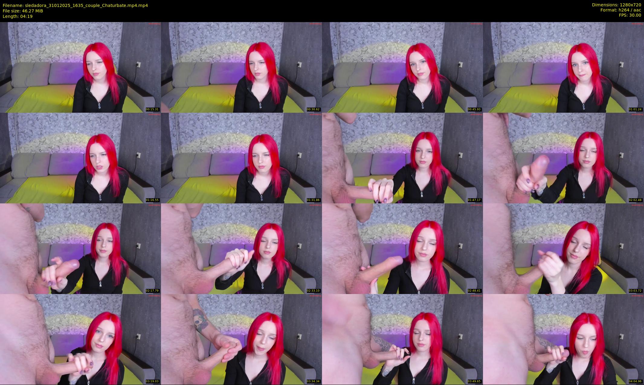 sledadora — 5 minute Chaturbate couple cam show recording, 720p, Jan 31, 2025