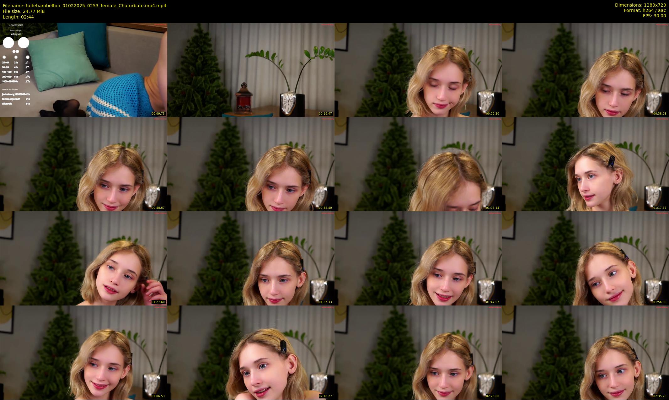 taitehambelton — 3 minute Chaturbate female cam show recording, 720p, Feb 1, 2025