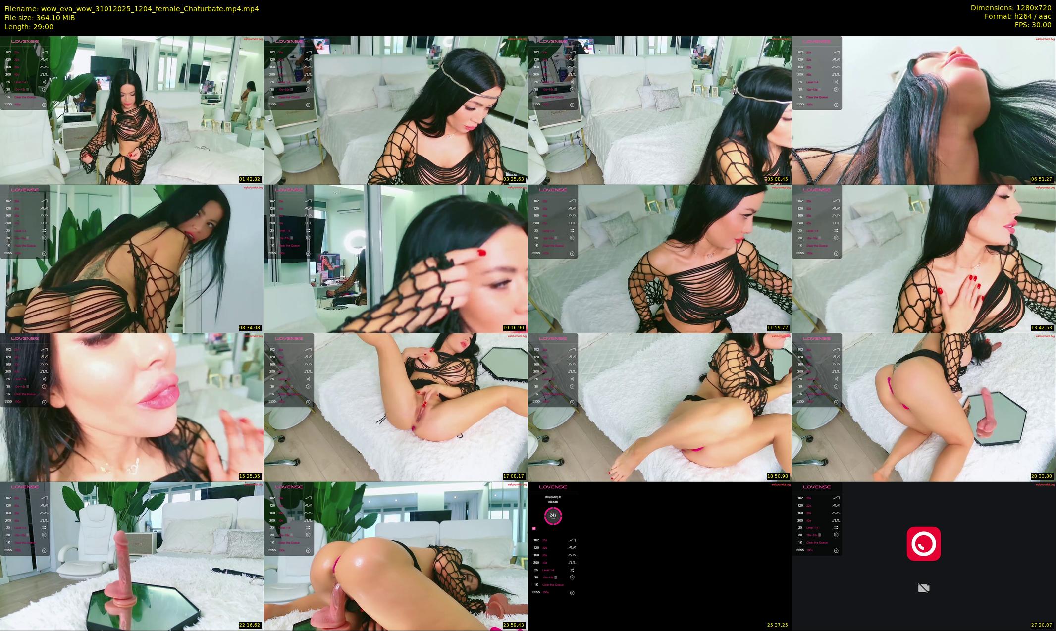 wow_eva_wow — 29 minute Chaturbate female cam show recording, 720p, Jan 31, 2025