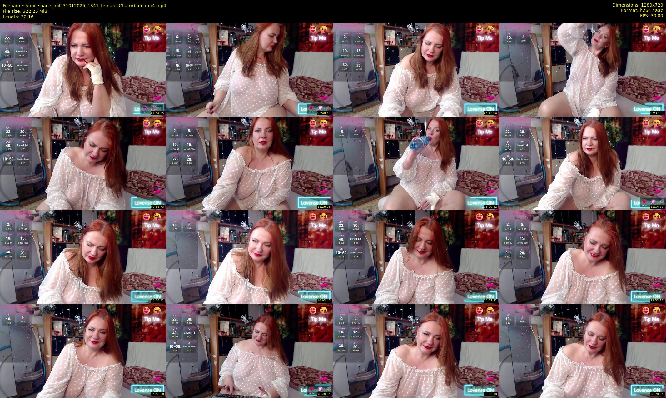 your_space_hot — 33 minute Chaturbate female cam show recording, 720p, Jan 31, 2025