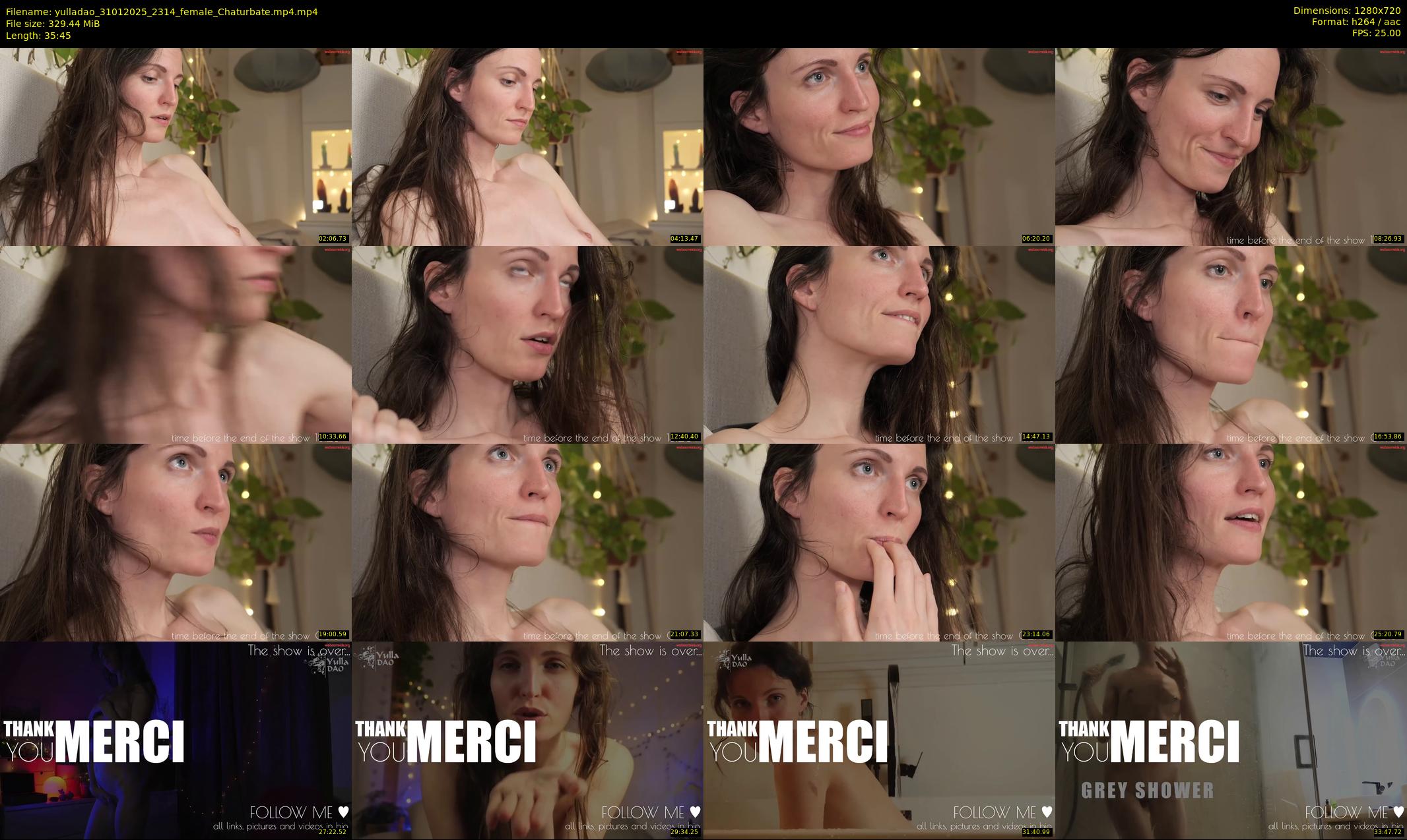 yulladao — 36 minute Chaturbate female cam show recording, 720p, Jan 31, 2025