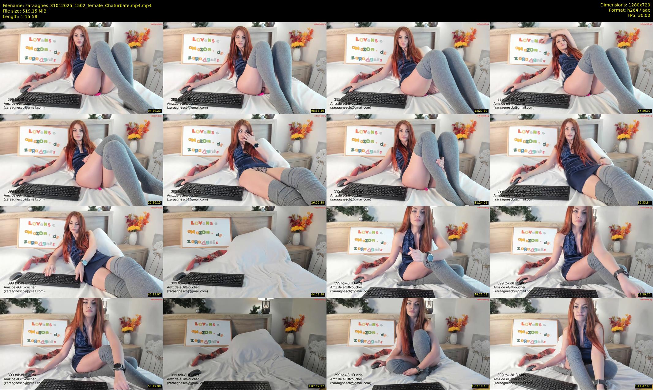 zaraagnes — 76 minute Chaturbate female cam show recording, 720p, Jan 31, 2025