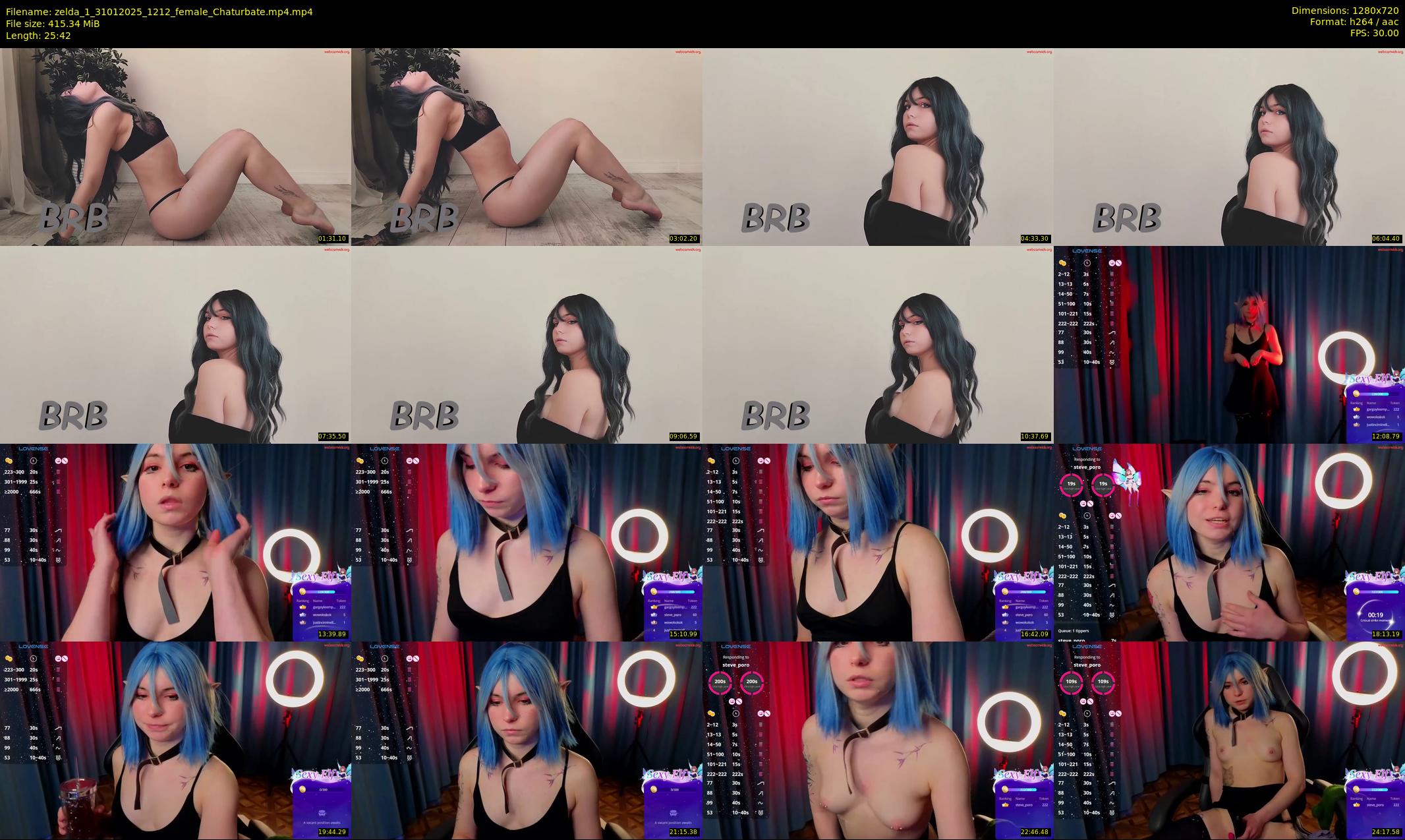 zelda_1 — 26 minute Chaturbate female cam show recording, 720p, Jan 31, 2025