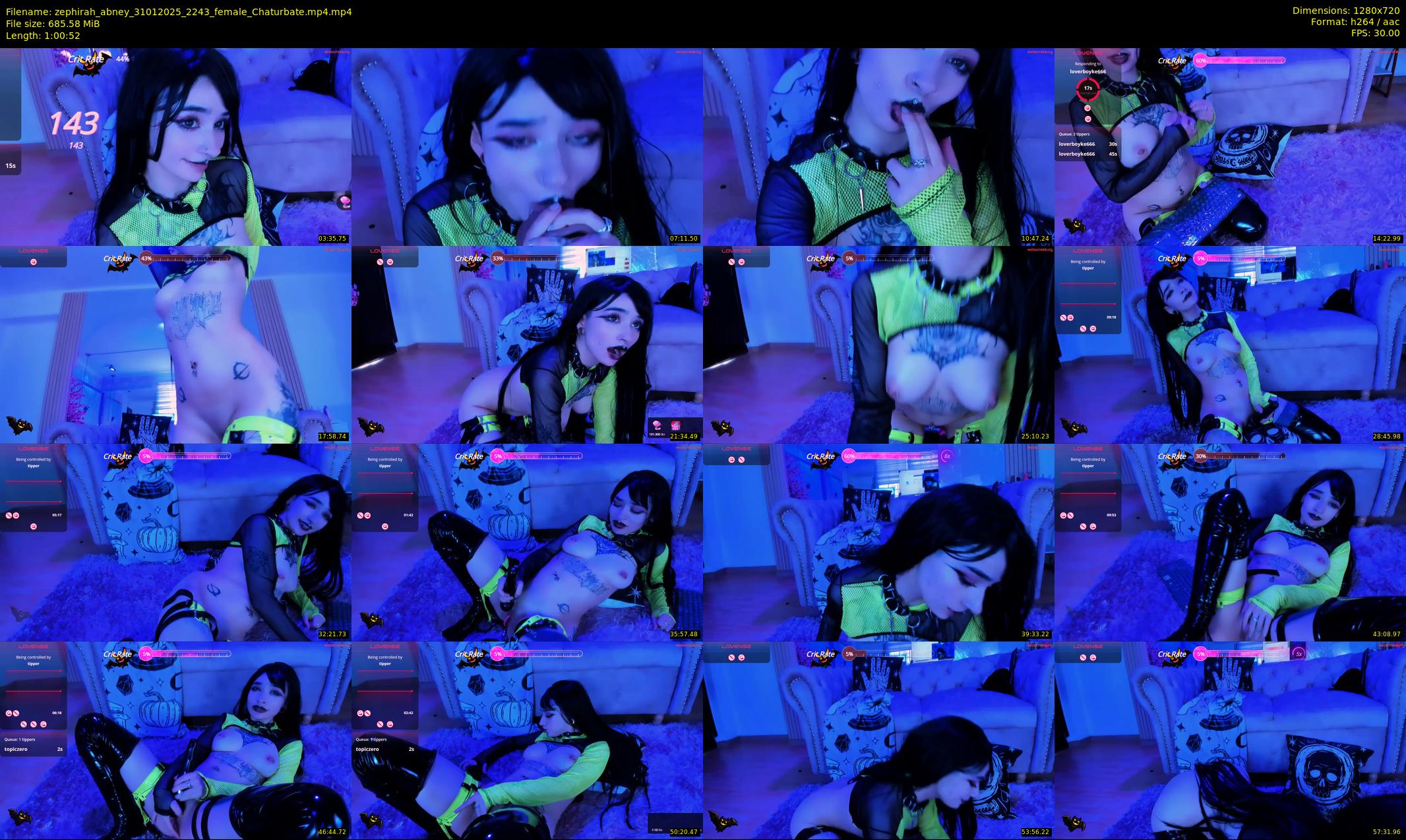 zephirah_abney — 61 minute Chaturbate female cam show recording, 720p, Jan 31, 2025