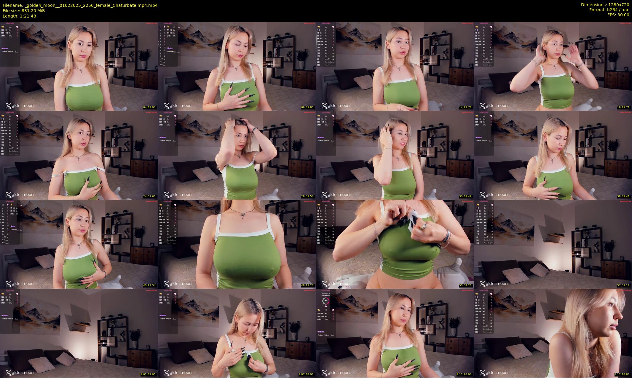 _golden_moon_ — 82 minute Chaturbate female cam show recording, 720p, Feb 1, 2025