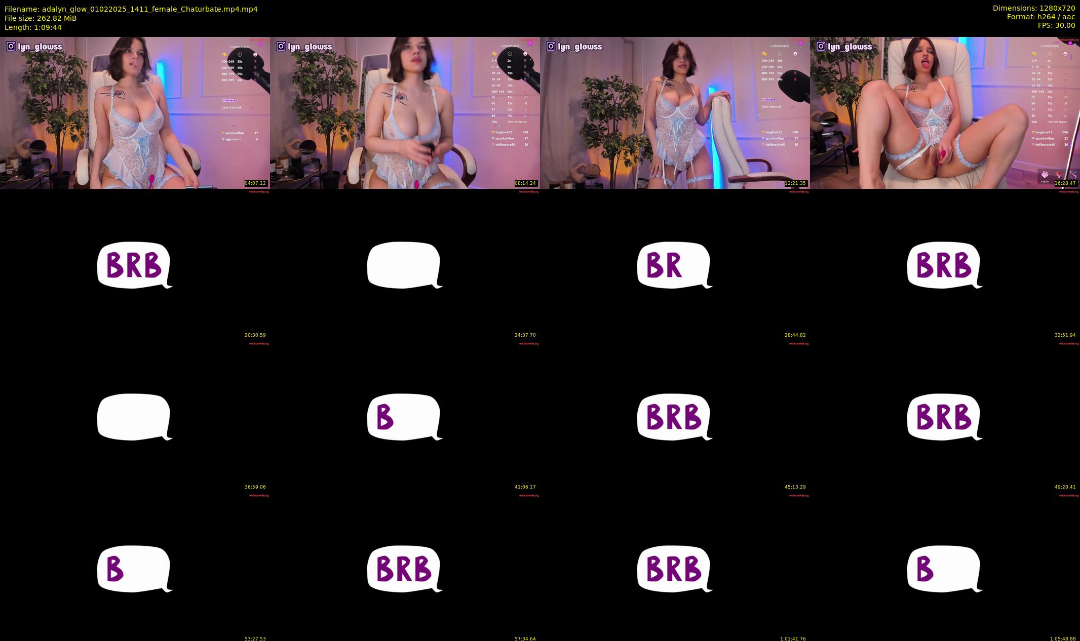 adalyn_glow — 70 minute Chaturbate female cam show recording, 720p, Feb 1, 2025