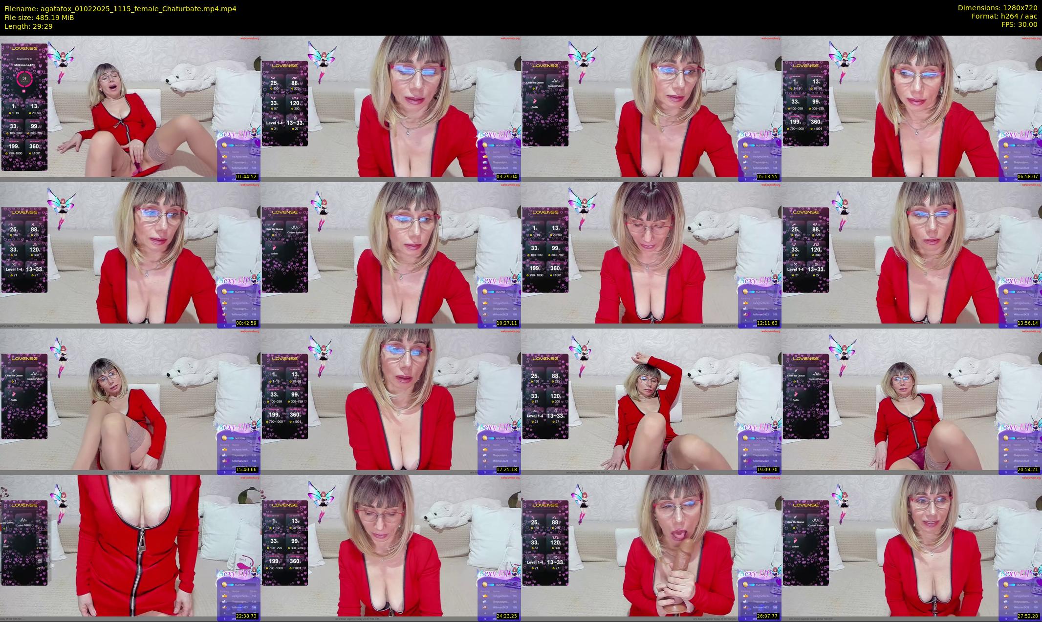 agatafox — 30 minute Chaturbate female cam show recording, 720p, Feb 1, 2025