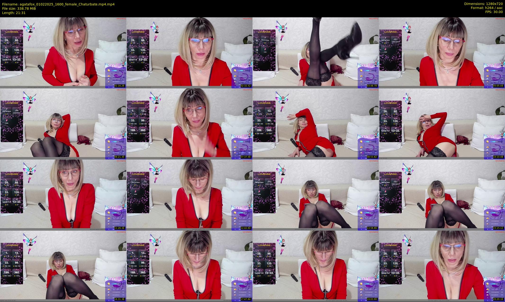 agatafox — 22 minute Chaturbate female cam show recording, 720p, Feb 1, 2025