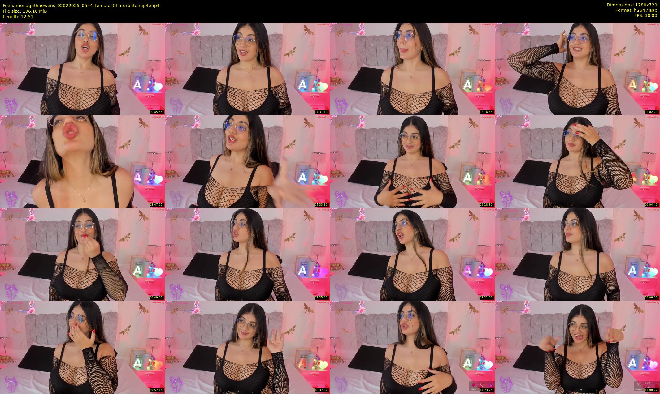 agathaowens — 13 minute Chaturbate female cam show recording, 720p, Feb 2, 2025