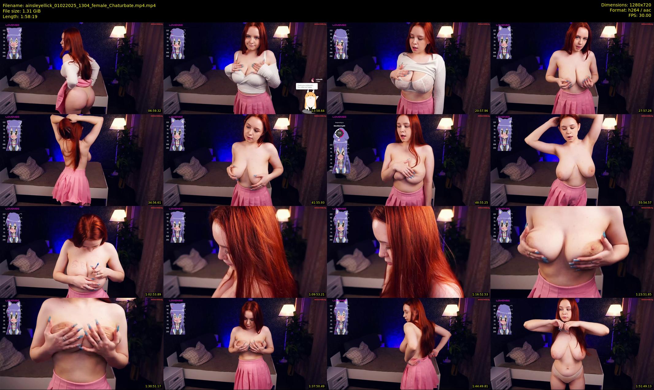 ainsleyellick — 119 minute Chaturbate female cam show recording, 720p, Feb 1, 2025