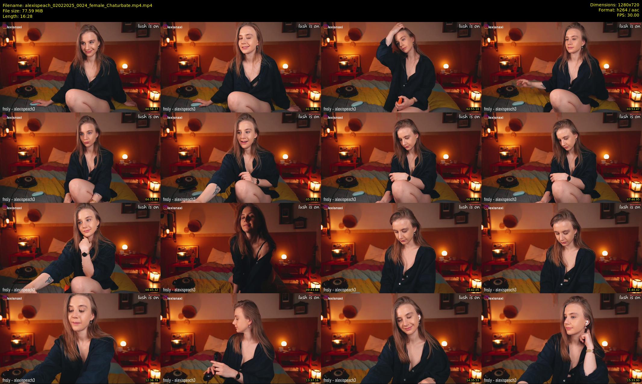 alexispeach — 17 minute Chaturbate female cam show recording, 720p, Feb 2, 2025