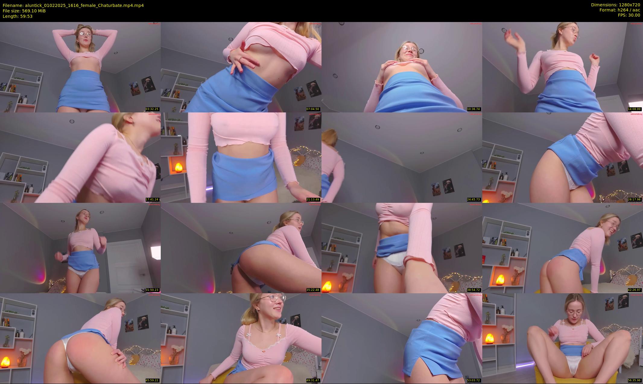 aluntick — 60 minute Chaturbate female cam show recording, 720p, Feb 1, 2025