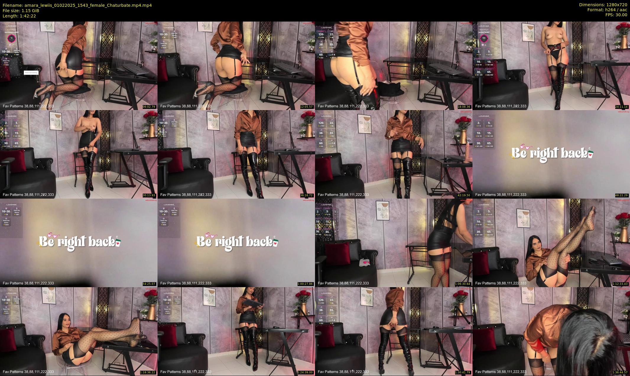 amara_lewiis — 103 minute Chaturbate female cam show recording, 720p, Feb 1, 2025