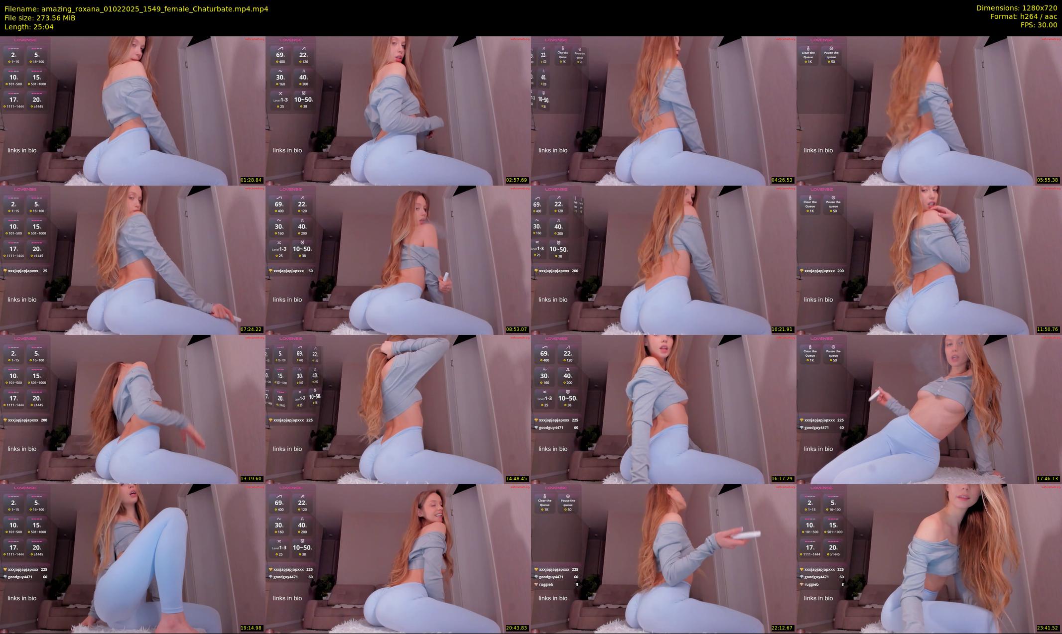 amazing_roxana — 26 minute Chaturbate female cam show recording, 720p, Feb 1, 2025