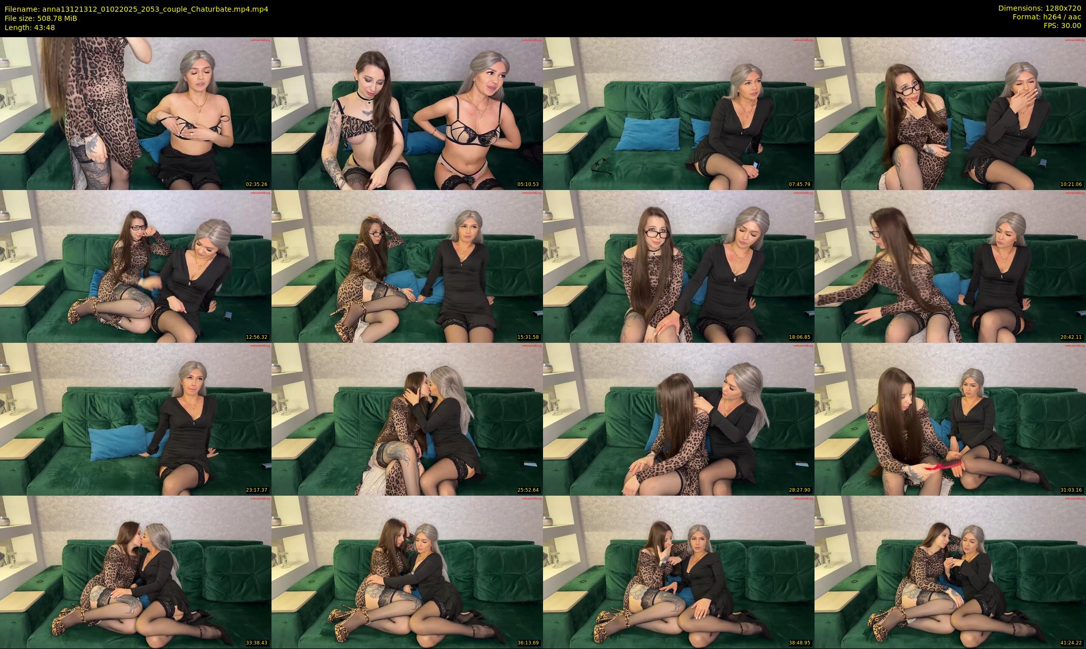 anna13121312 — 44 minute Chaturbate couple cam show recording, 720p, Feb 1, 2025