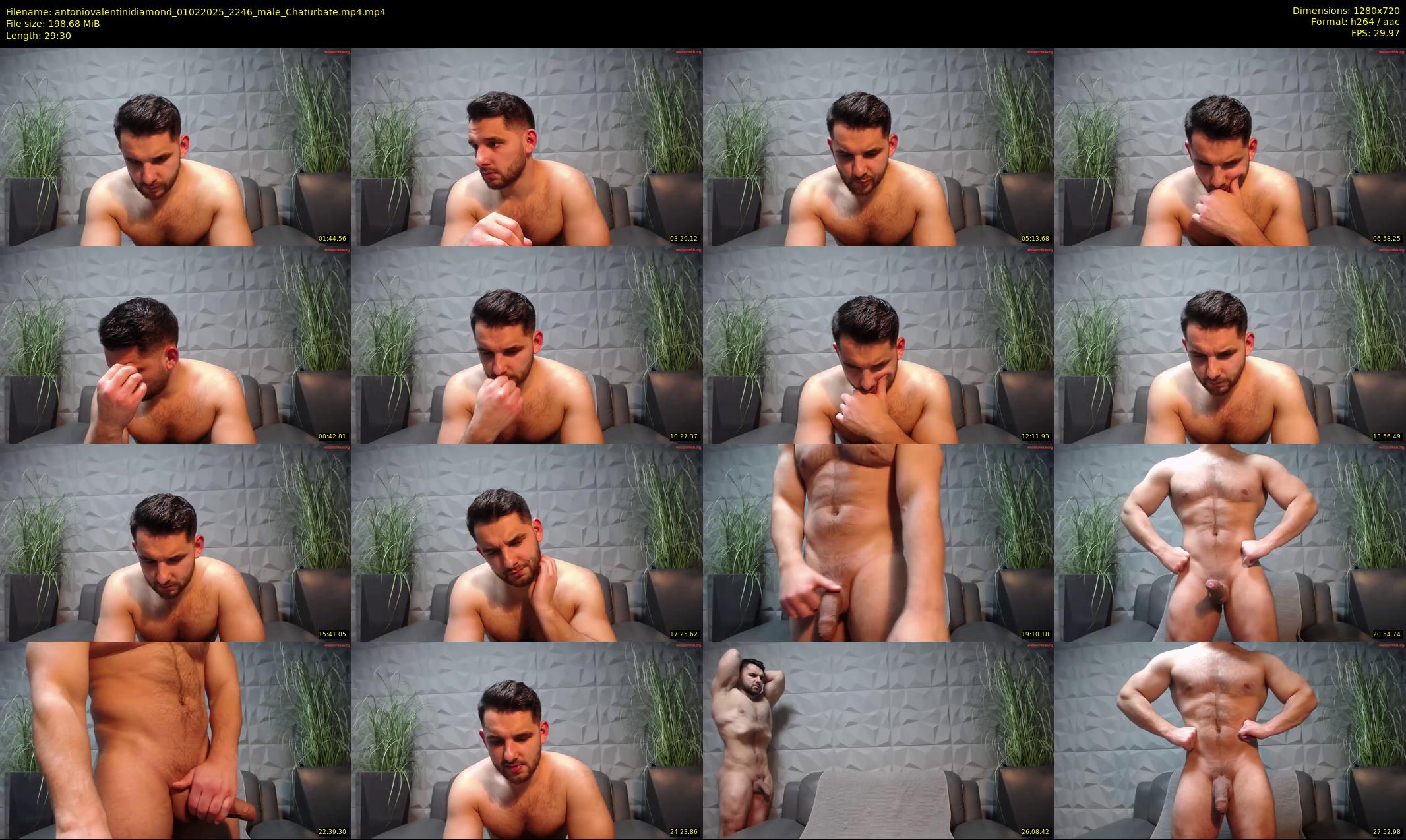 antoniovalentinidiamond — 30 minute Chaturbate male cam show recording, 720p, Feb 1, 2025