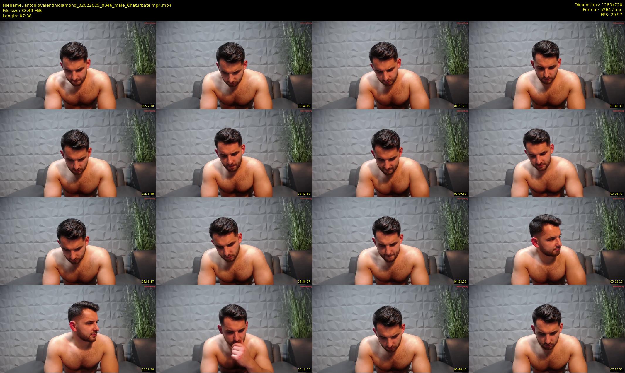 antoniovalentinidiamond — 8 minute Chaturbate male cam show recording, 720p, Feb 2, 2025