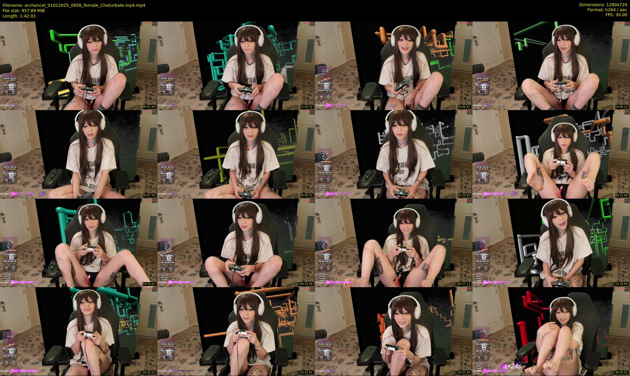 archancel — 103 minute Chaturbate female cam show recording, 720p, Feb 1, 2025