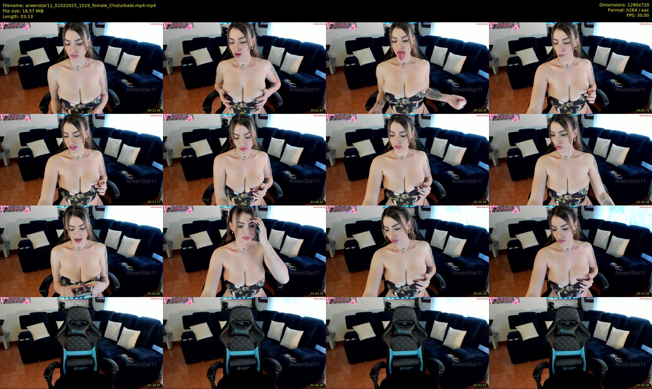 arwenstar11 — 4 minute Chaturbate female cam show recording, 720p, Feb 1, 2025