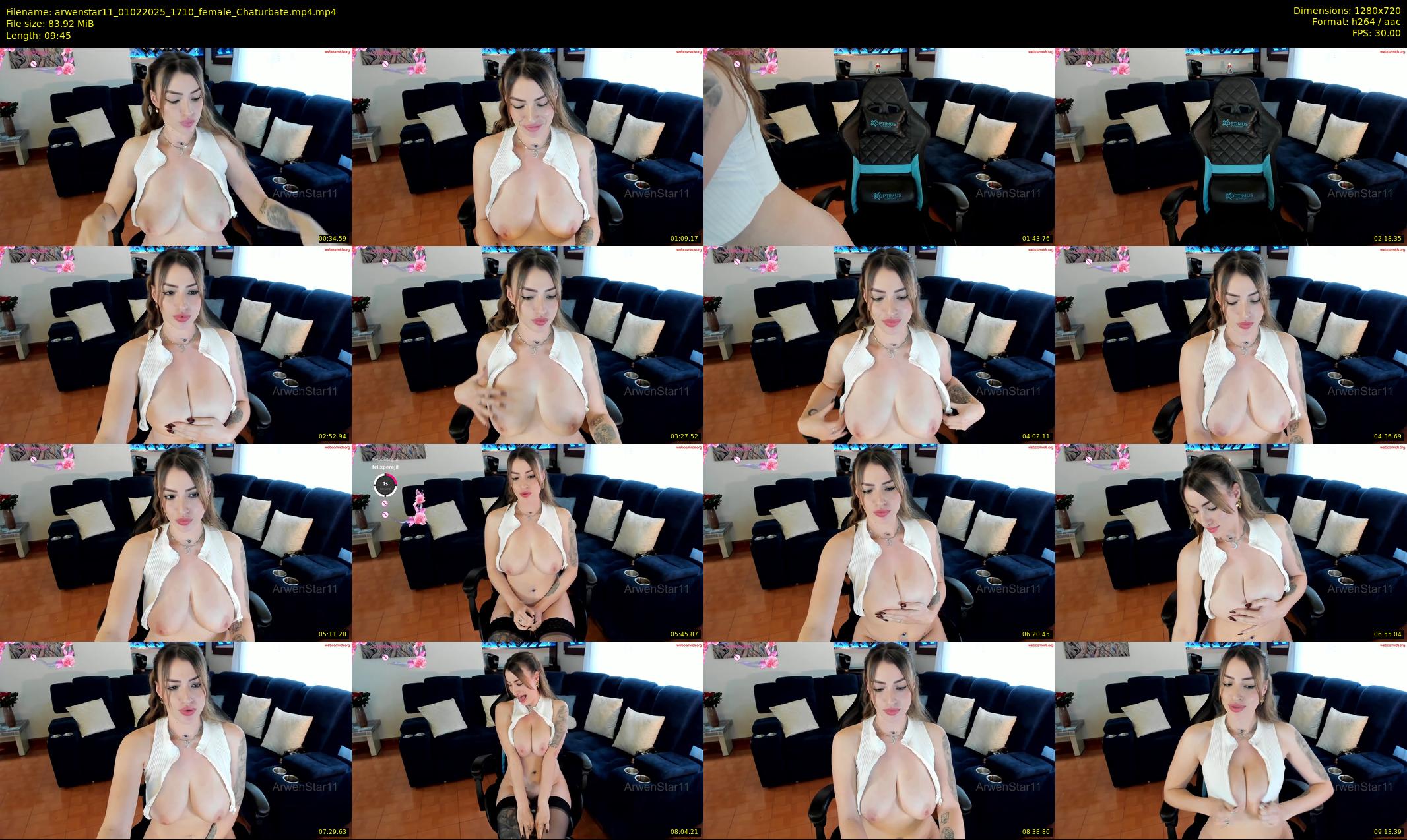 arwenstar11 — 10 minute Chaturbate female cam show recording, 720p, Feb 1, 2025