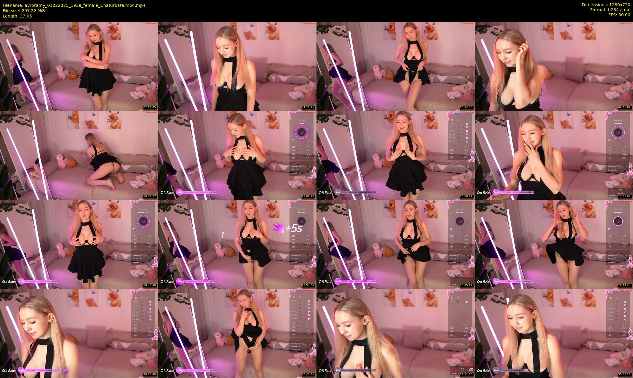 avroramy — 38 minute Chaturbate female cam show recording, 720p, Feb 1, 2025