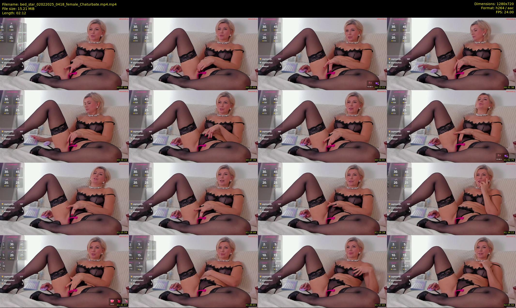 bed_star — 3 minute Chaturbate female cam show recording, 720p, Feb 2, 2025