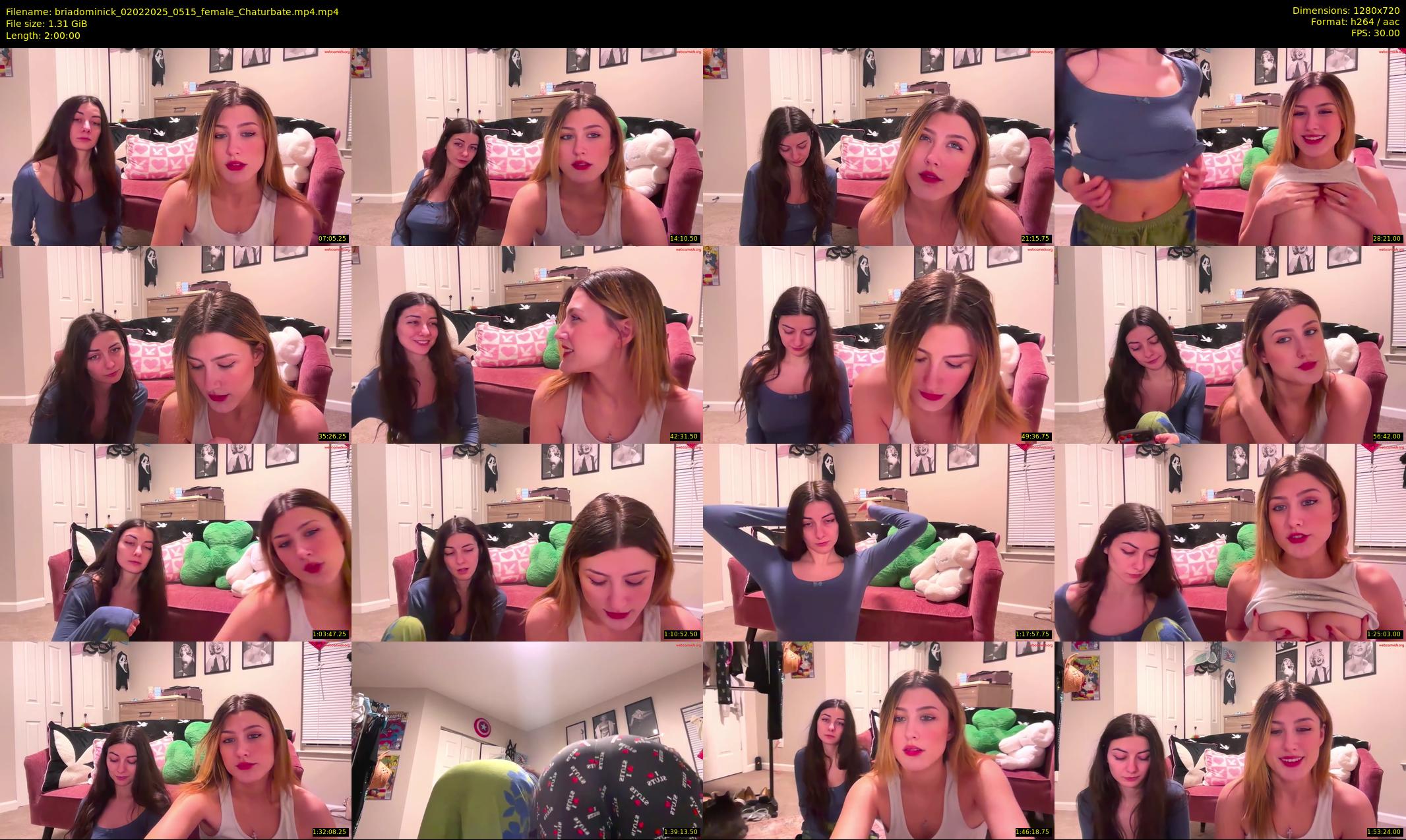 briadominick — 120 minute Chaturbate couple cam show recording, 720p, Feb 2, 2025