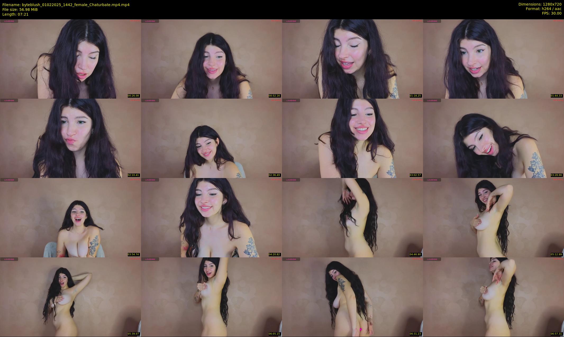 byteblush — 8 minute Chaturbate female cam show recording, 720p, Feb 1, 2025