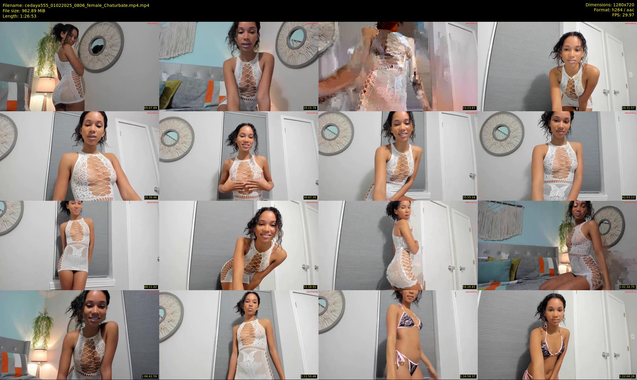 cedaya555 — 87 minute Chaturbate female cam show recording, 720p, Feb 1, 2025