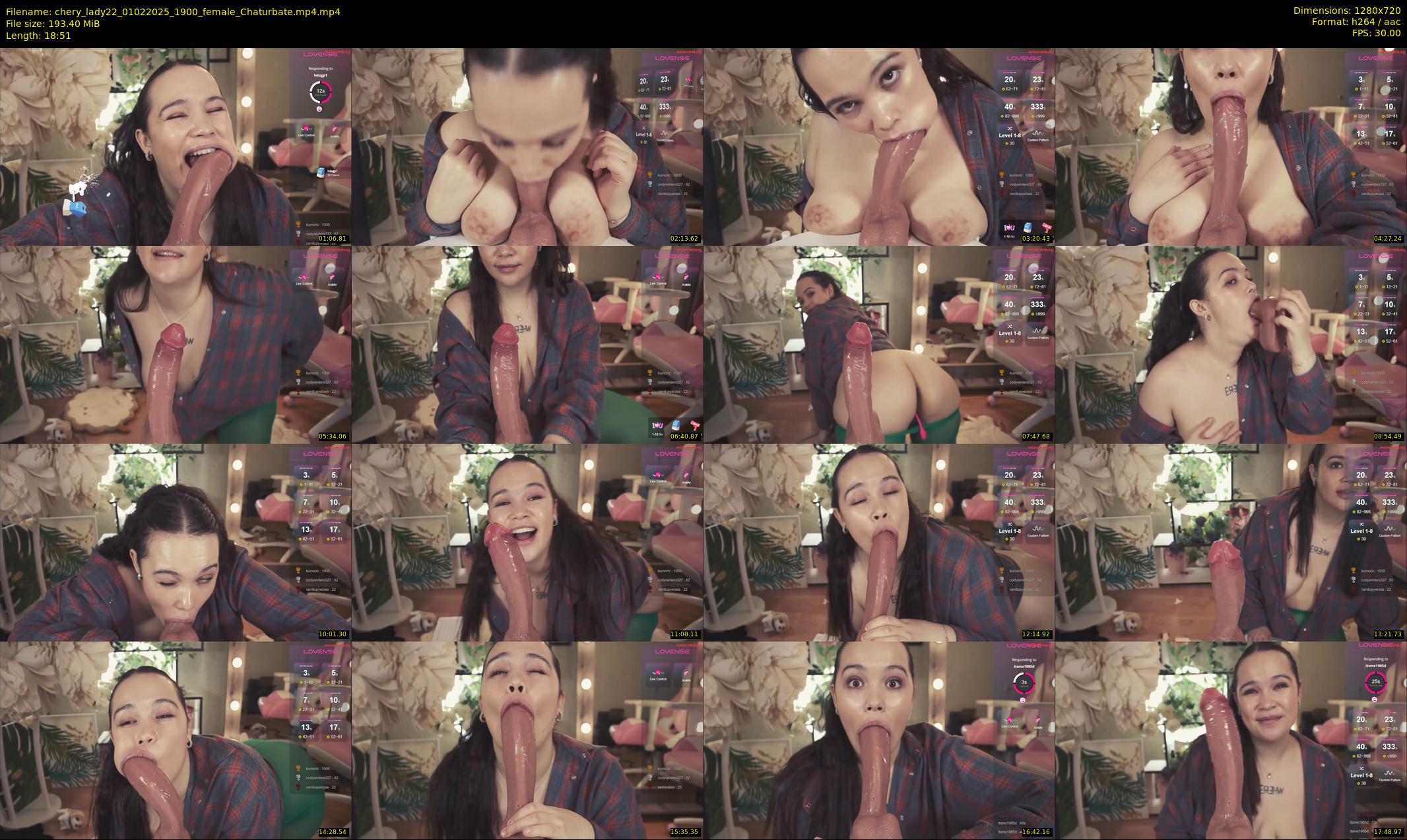 chery_lady22 — 19 minute Chaturbate female cam show recording, 720p, Feb 1, 2025