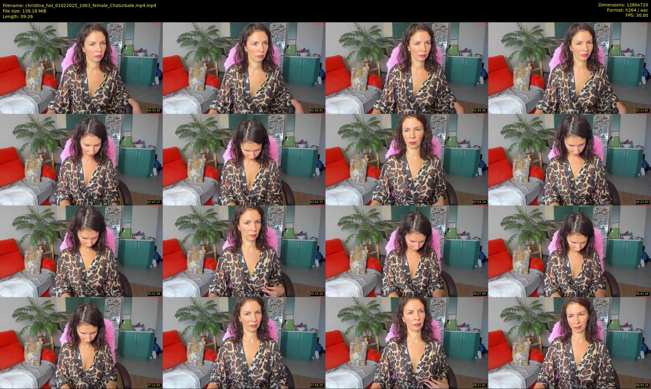 christina_hot — 10 minute Chaturbate female cam show recording, 720p, Feb 1, 2025
