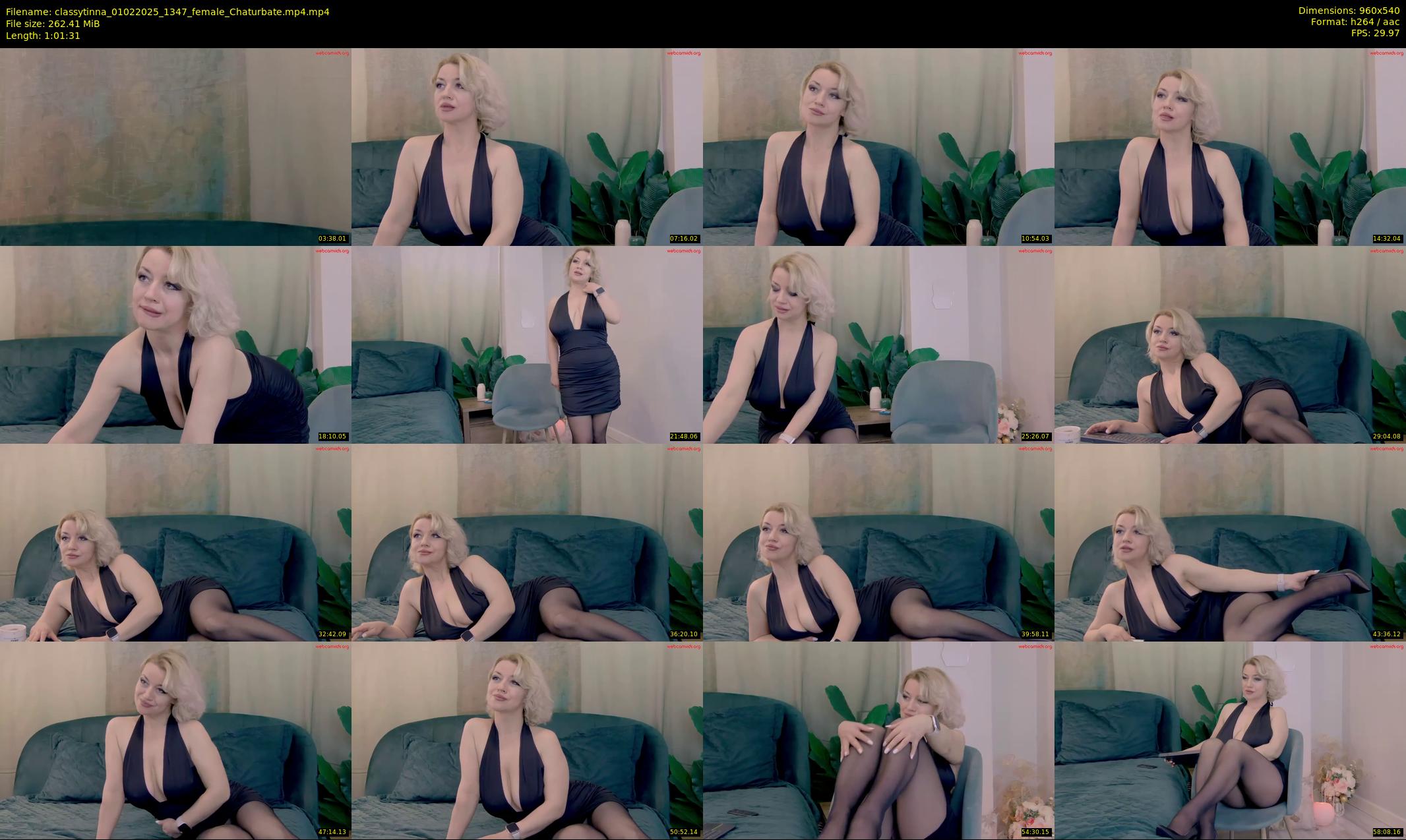 classytinna — 62 minute Chaturbate female cam show recording, 480p, Feb 1, 2025