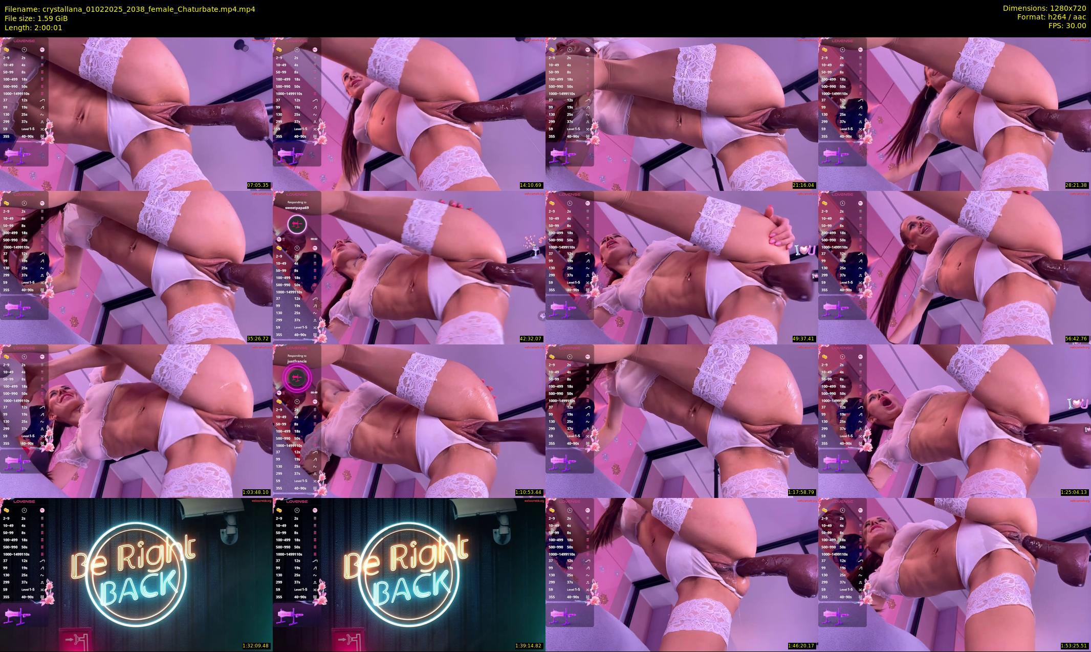 crystallana — 121 minute Chaturbate female cam show recording, 720p, Feb 1, 2025