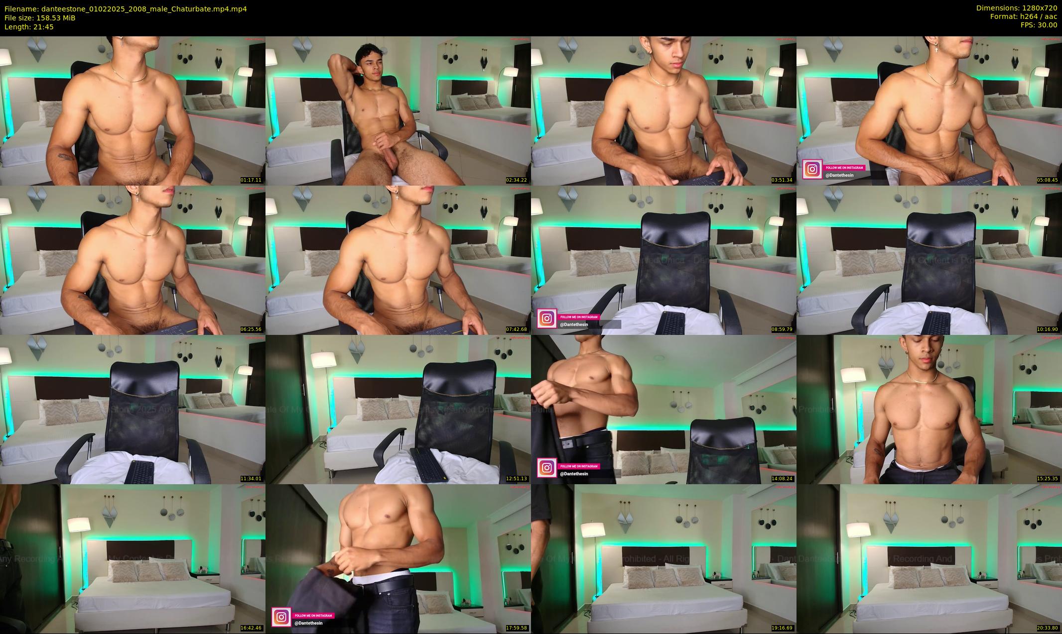 danteestone — 22 minute Chaturbate male cam show recording, 720p, Feb 1, 2025