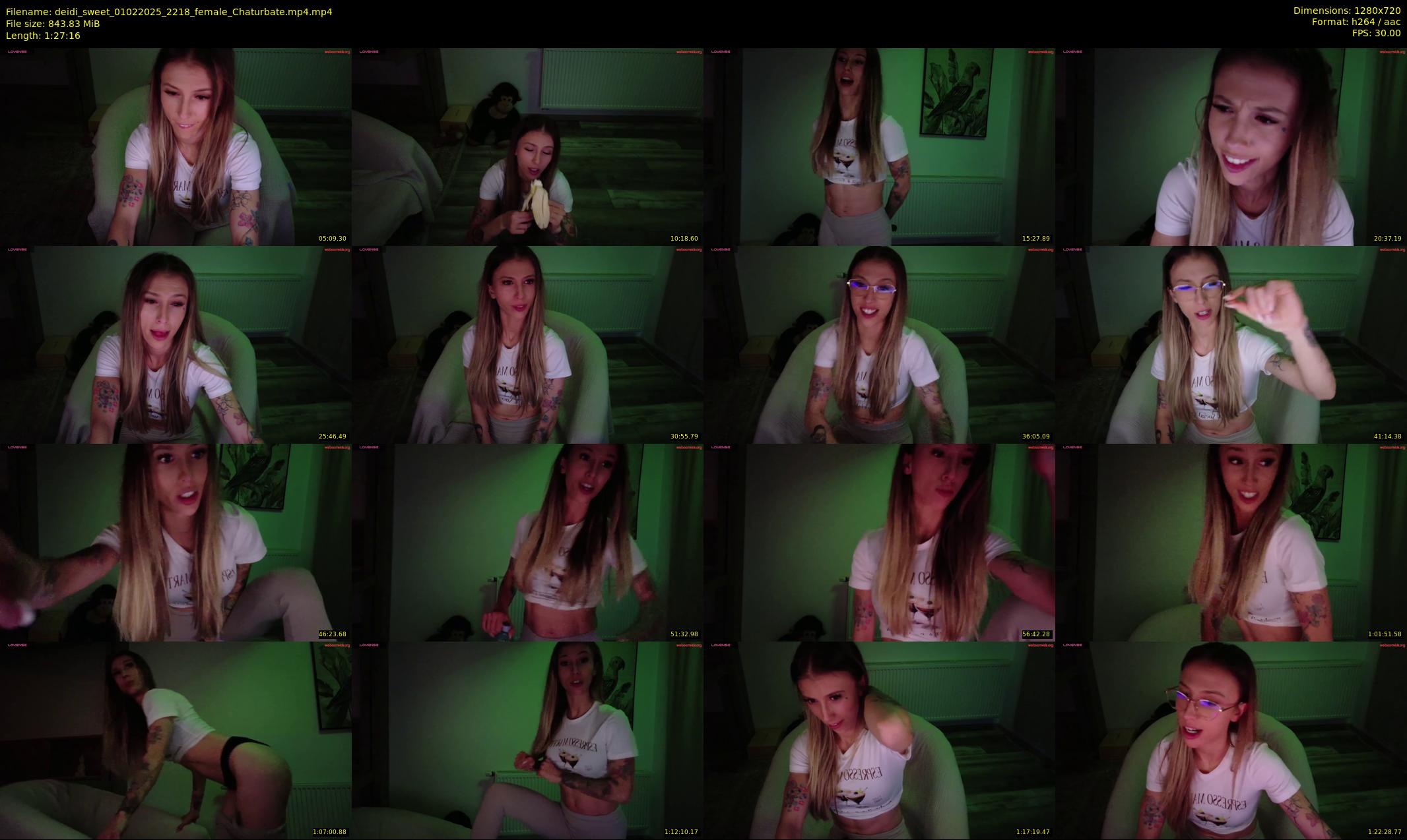 deidi_sweet — 88 minute Chaturbate female cam show recording, 720p, Feb 1, 2025
