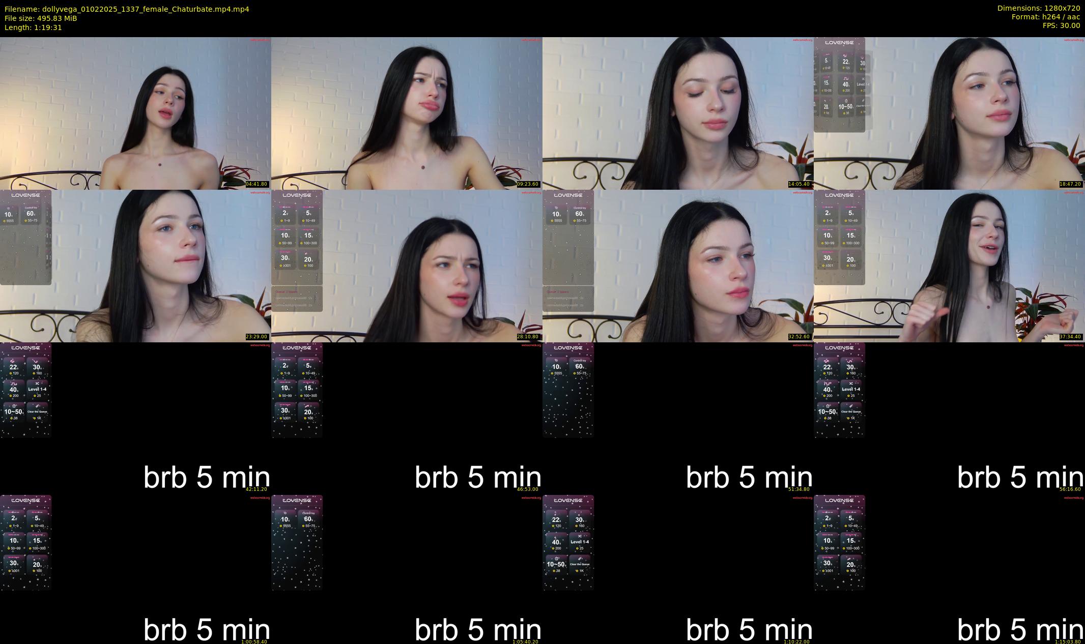dollyvega — 80 minute Chaturbate female cam show recording, 720p, Feb 1, 2025