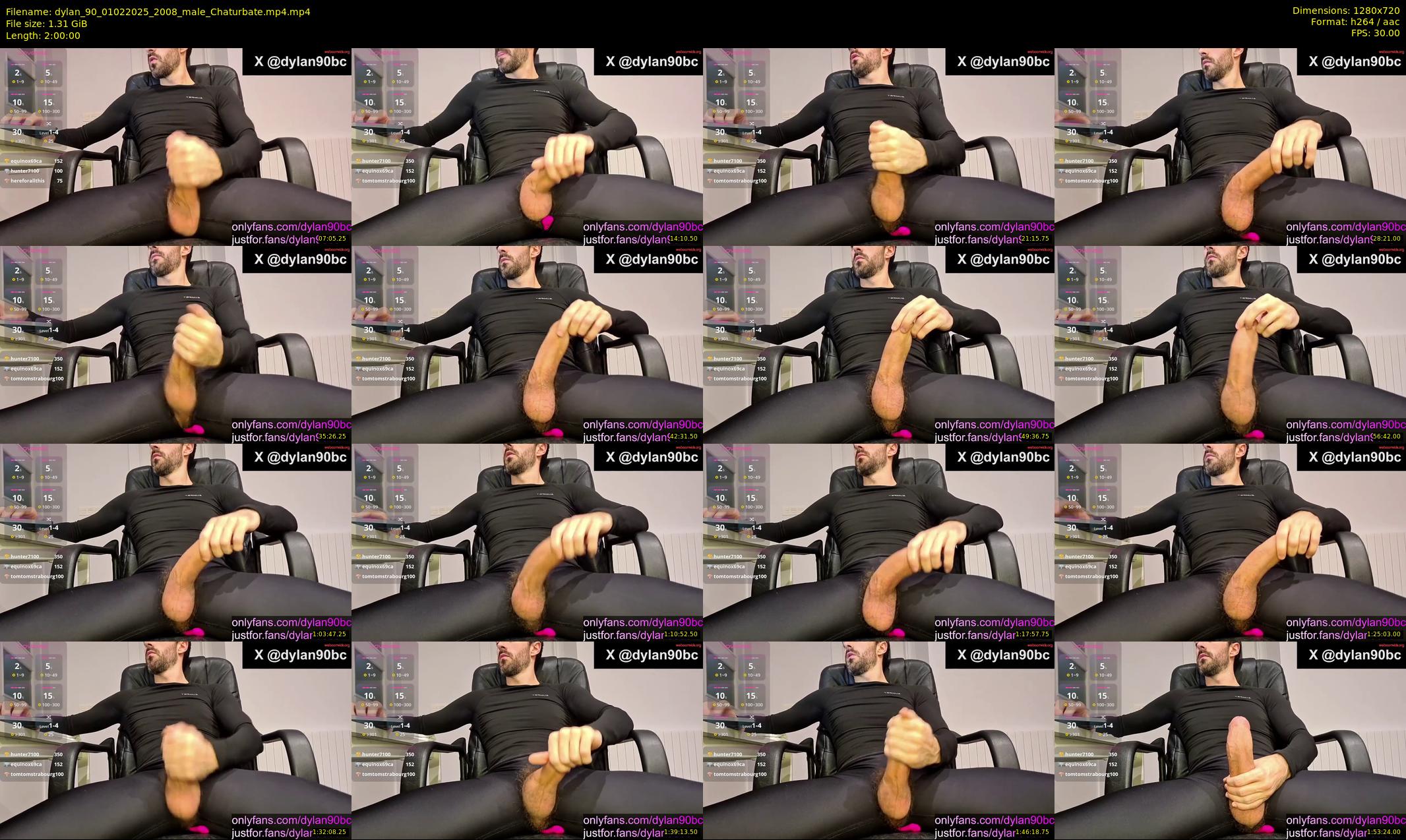 dylan_90 — 120 minute Chaturbate male cam show recording, 720p, Feb 1, 2025