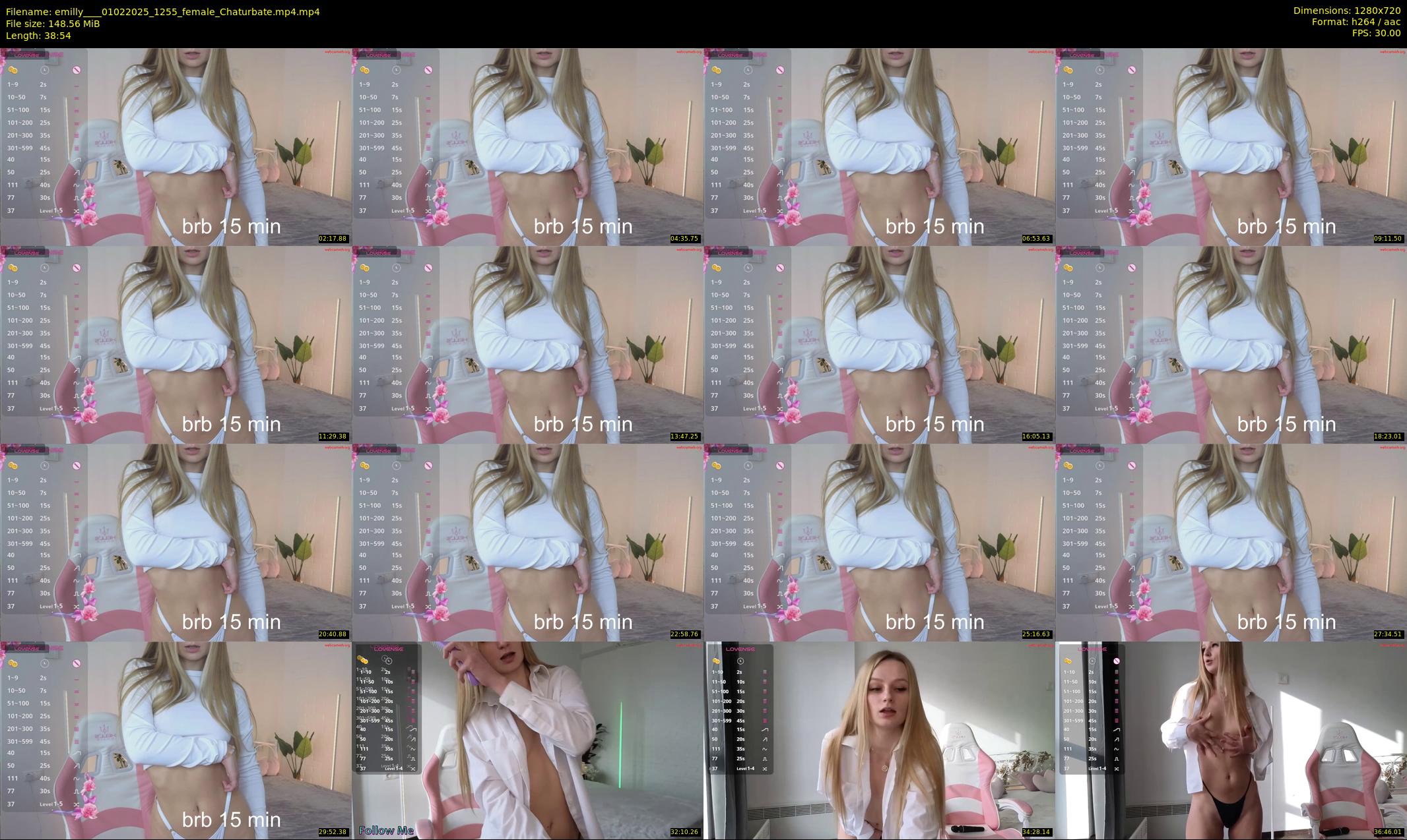emilly___ — 39 minute Chaturbate female cam show recording, 720p, Feb 1, 2025