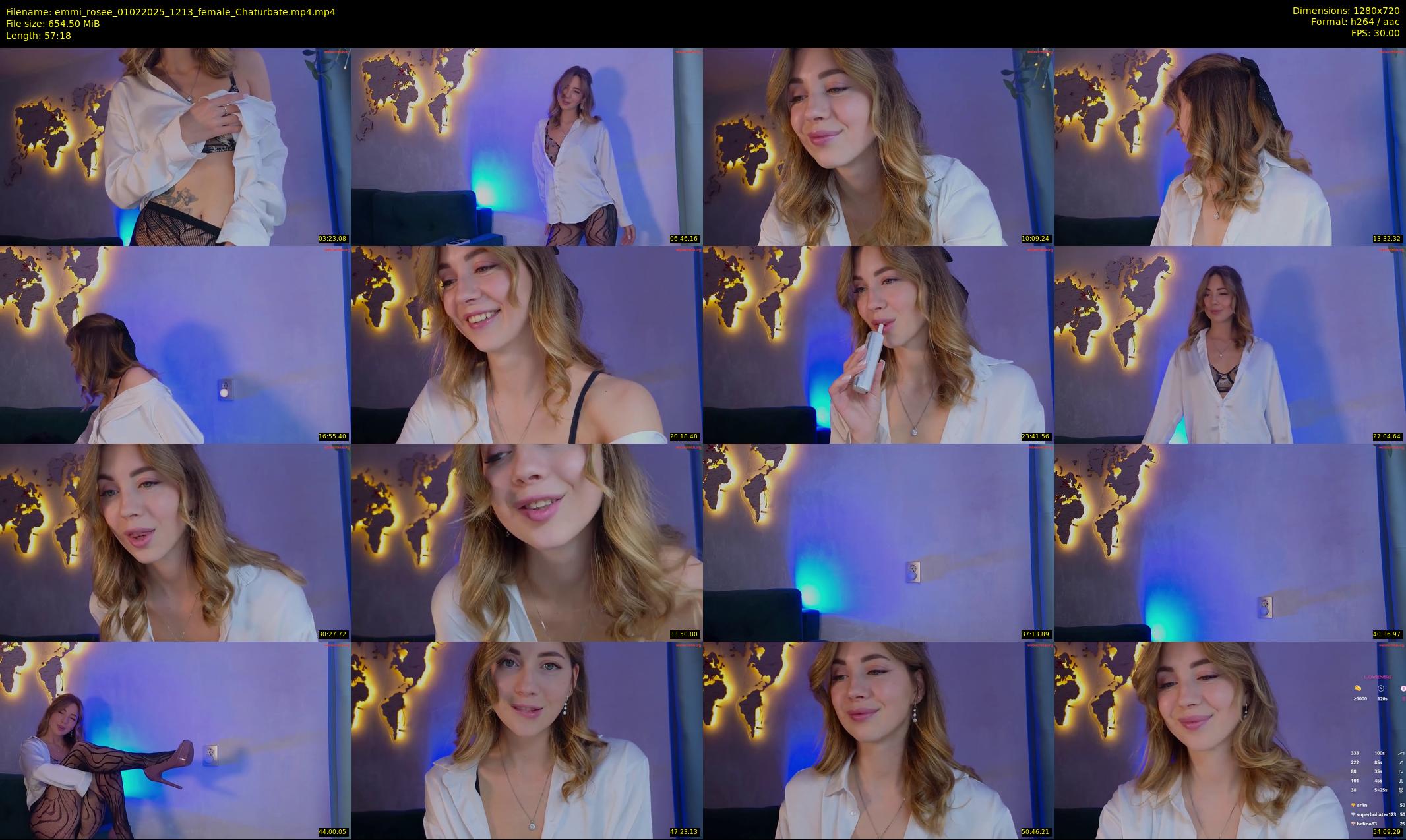 emmi_rosee — 58 minute Chaturbate female cam show recording, 720p, Feb 1, 2025