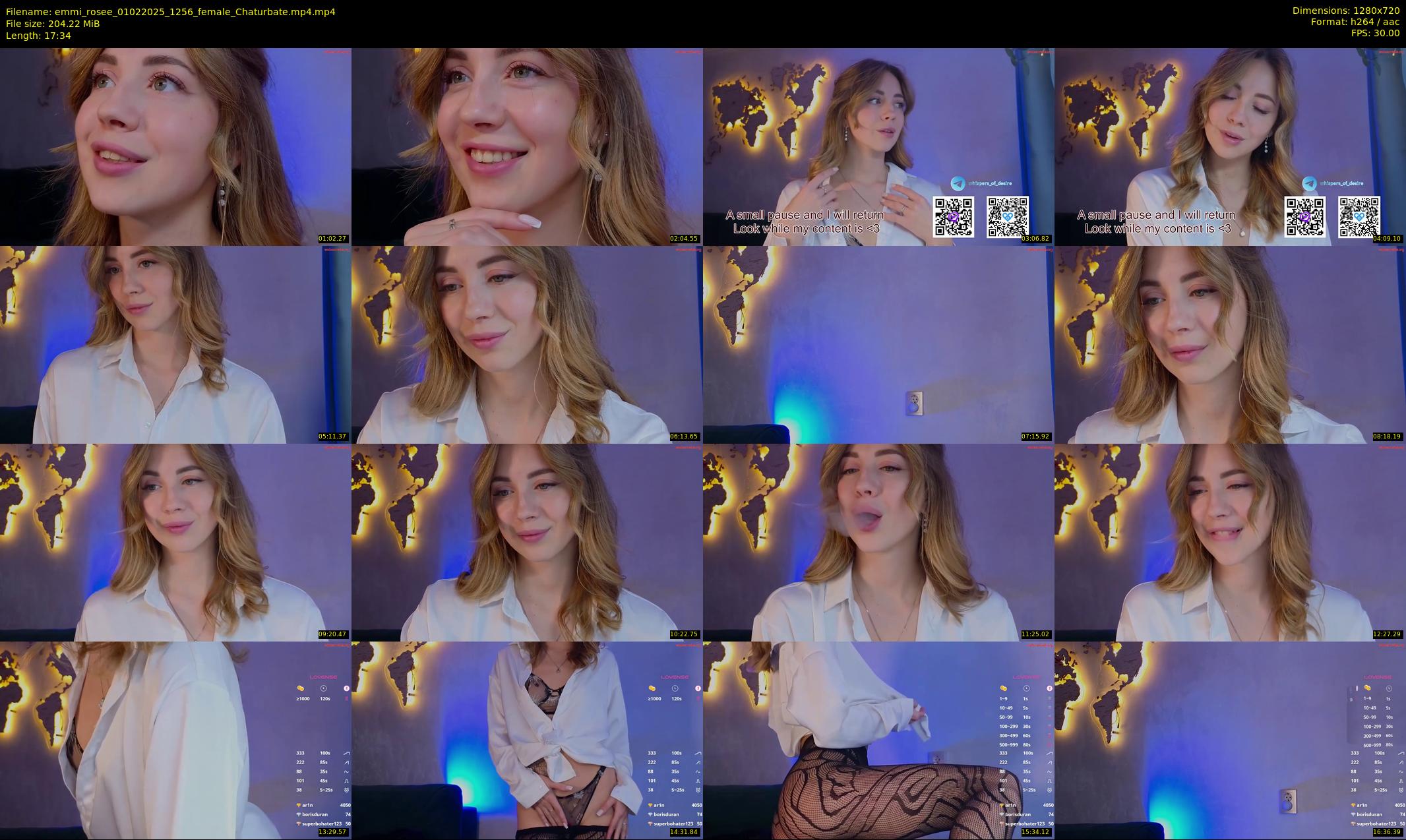 emmi_rosee — 18 minute Chaturbate female cam show recording, 720p, Feb 1, 2025