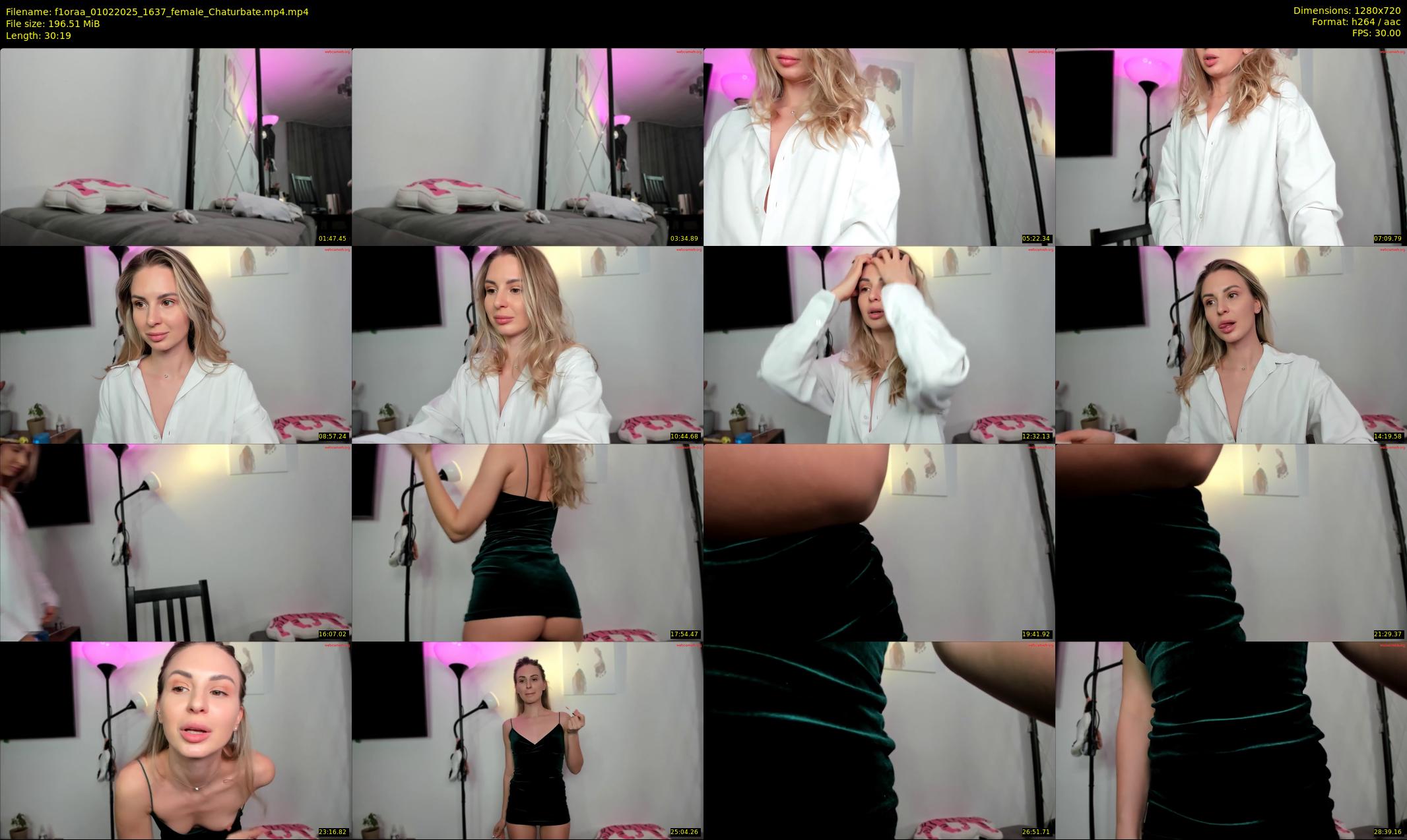 f1oraa — 31 minute Chaturbate female cam show recording, 720p, Feb 1, 2025
