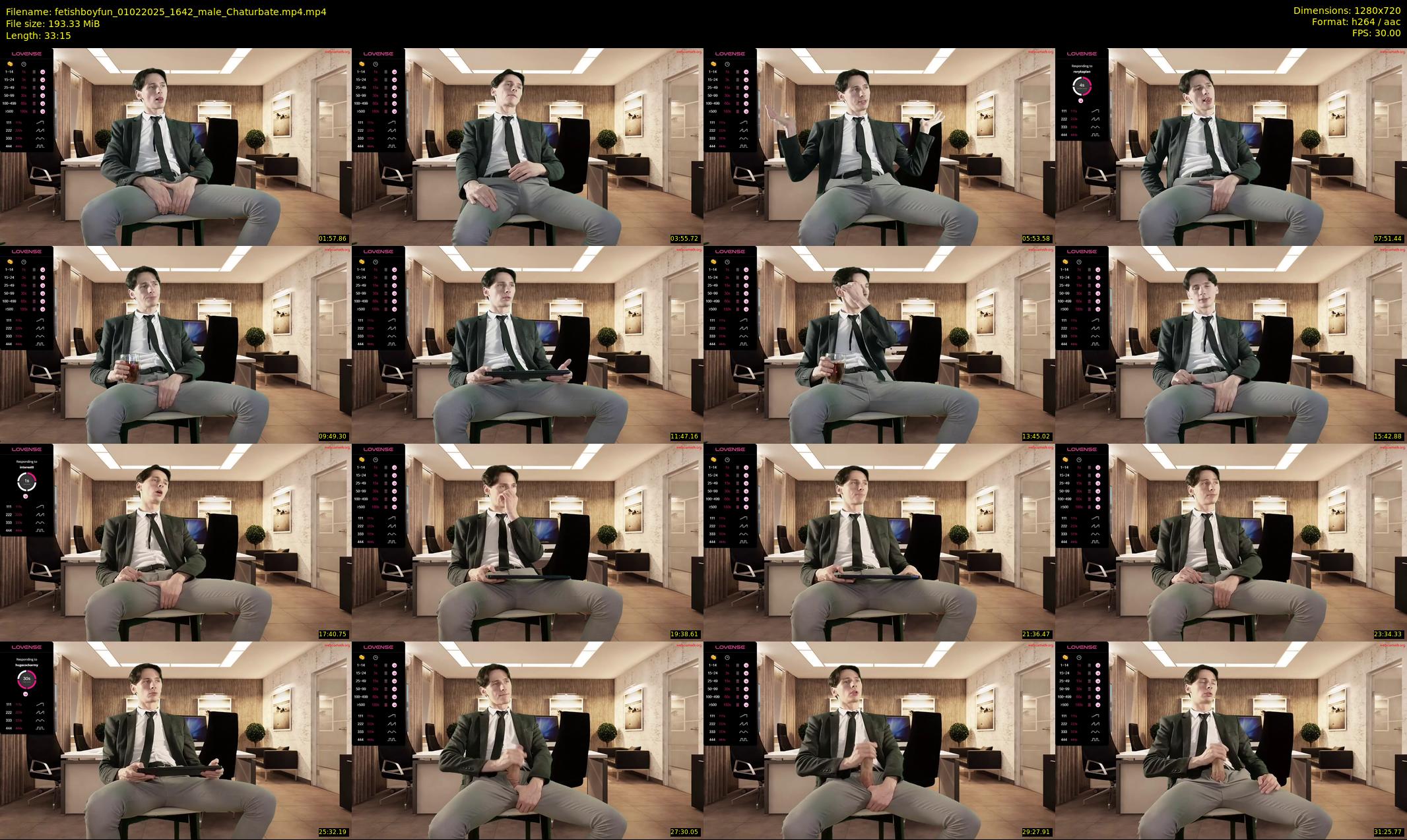 fetishboyfun — 34 minute Chaturbate male cam show recording, 720p, Feb 1, 2025